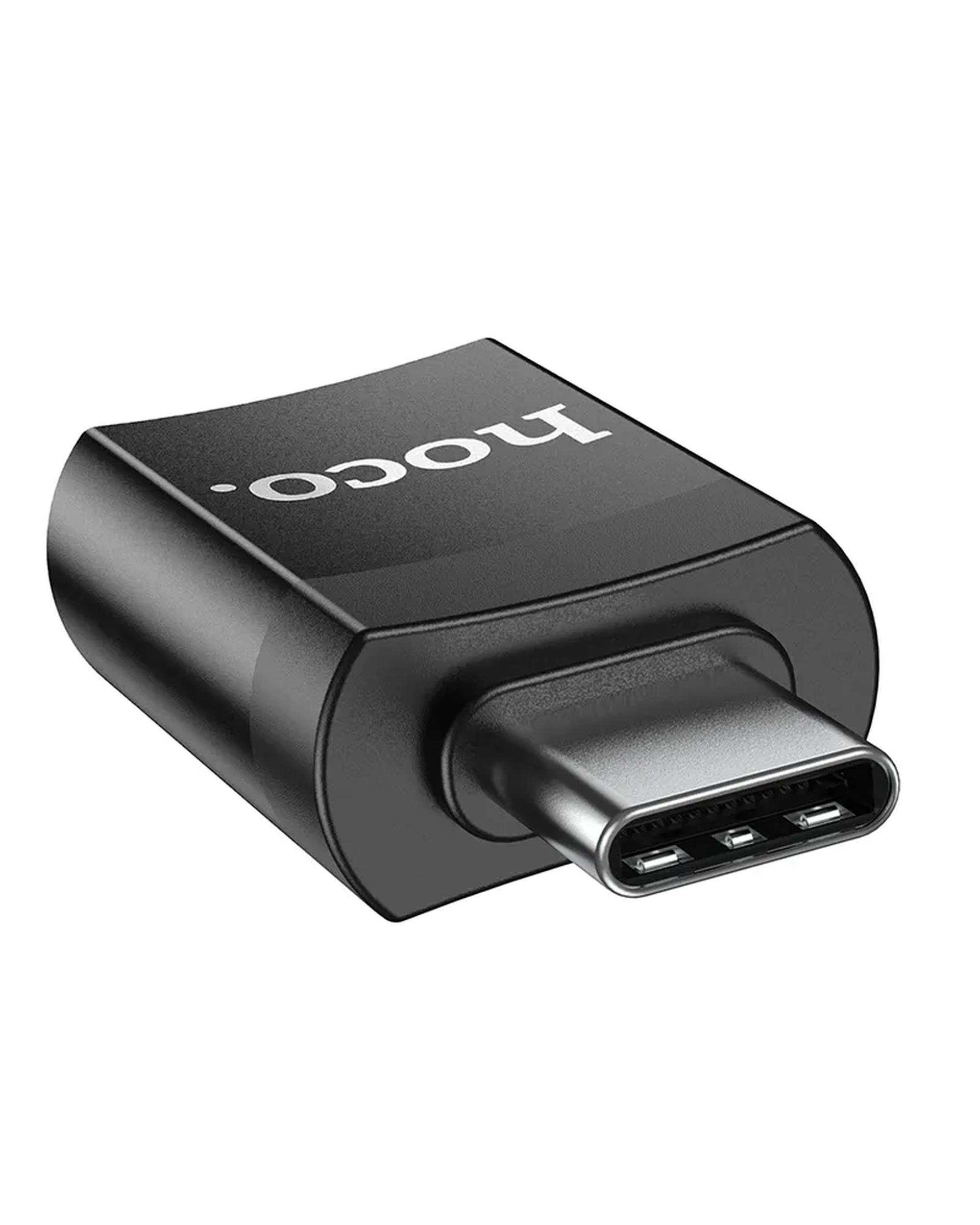 مبدل USB-C TO USB3.0 OTG مشکی هوکو hoco مدل UA17