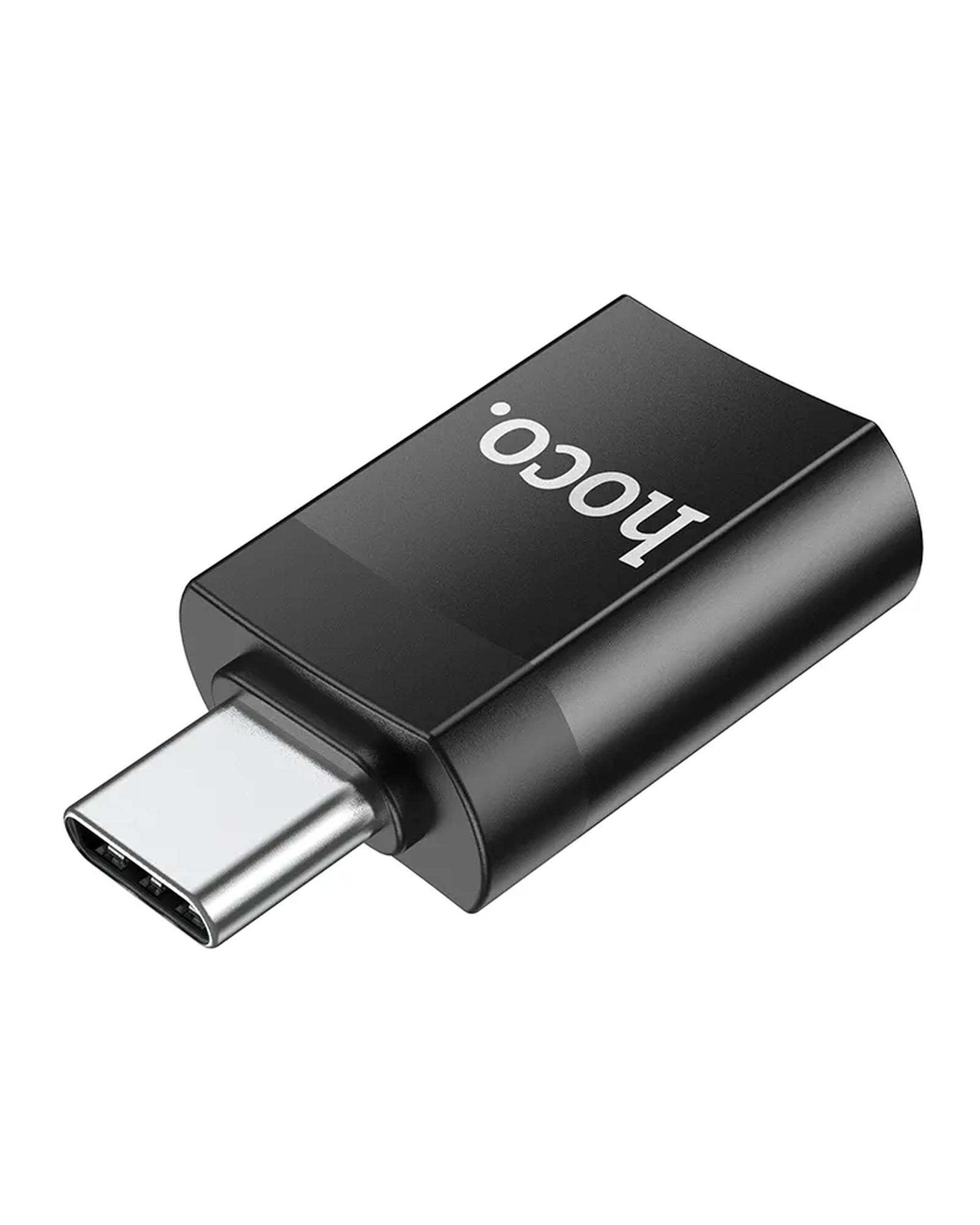 مبدل USB-C TO USB3.0 OTG مشکی هوکو hoco مدل UA17