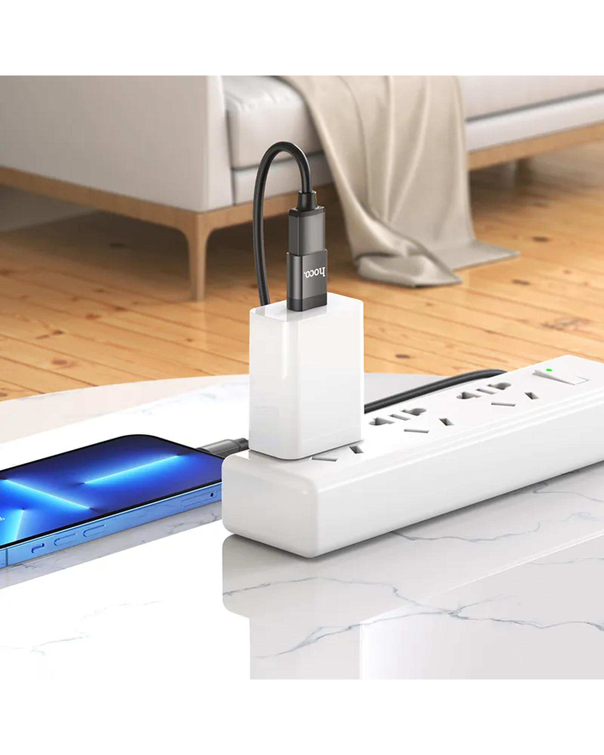 مبدل USB-C TO USB3.0 OTG مشکی هوکو hoco مدل UA17