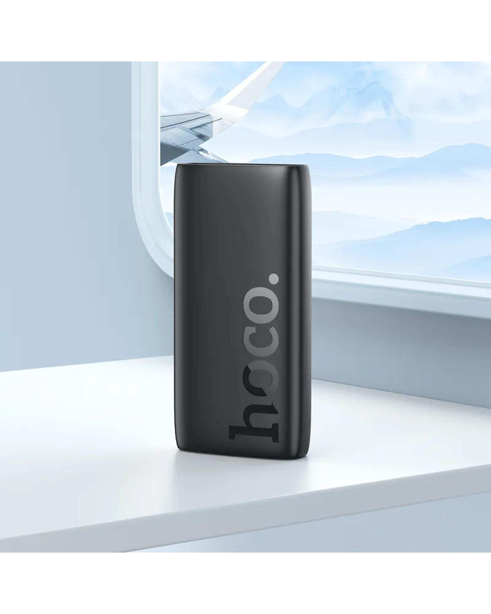 پاوربانک 22.5 وات فست شارژ مشکی هوکو hoco مدل J122A ظرفیت 20000 میلی آمپرساعت