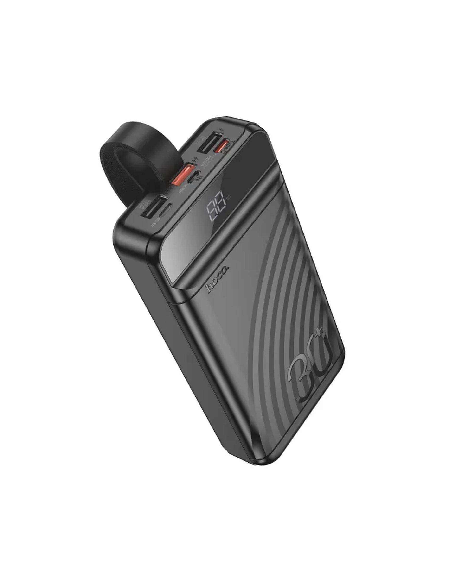 پاوربانک 22.5 وات فست شارژ مشکی هوکو hoco مدل J123B ظرفیت 30000 میلی آمپر ساعت
