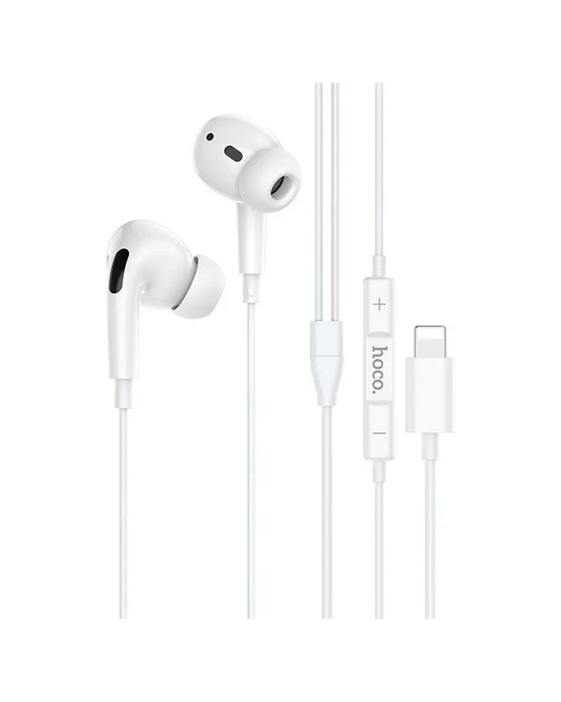 هندزفری سیمی سفید هوکو hoco مدل M1 PRO IPHONE