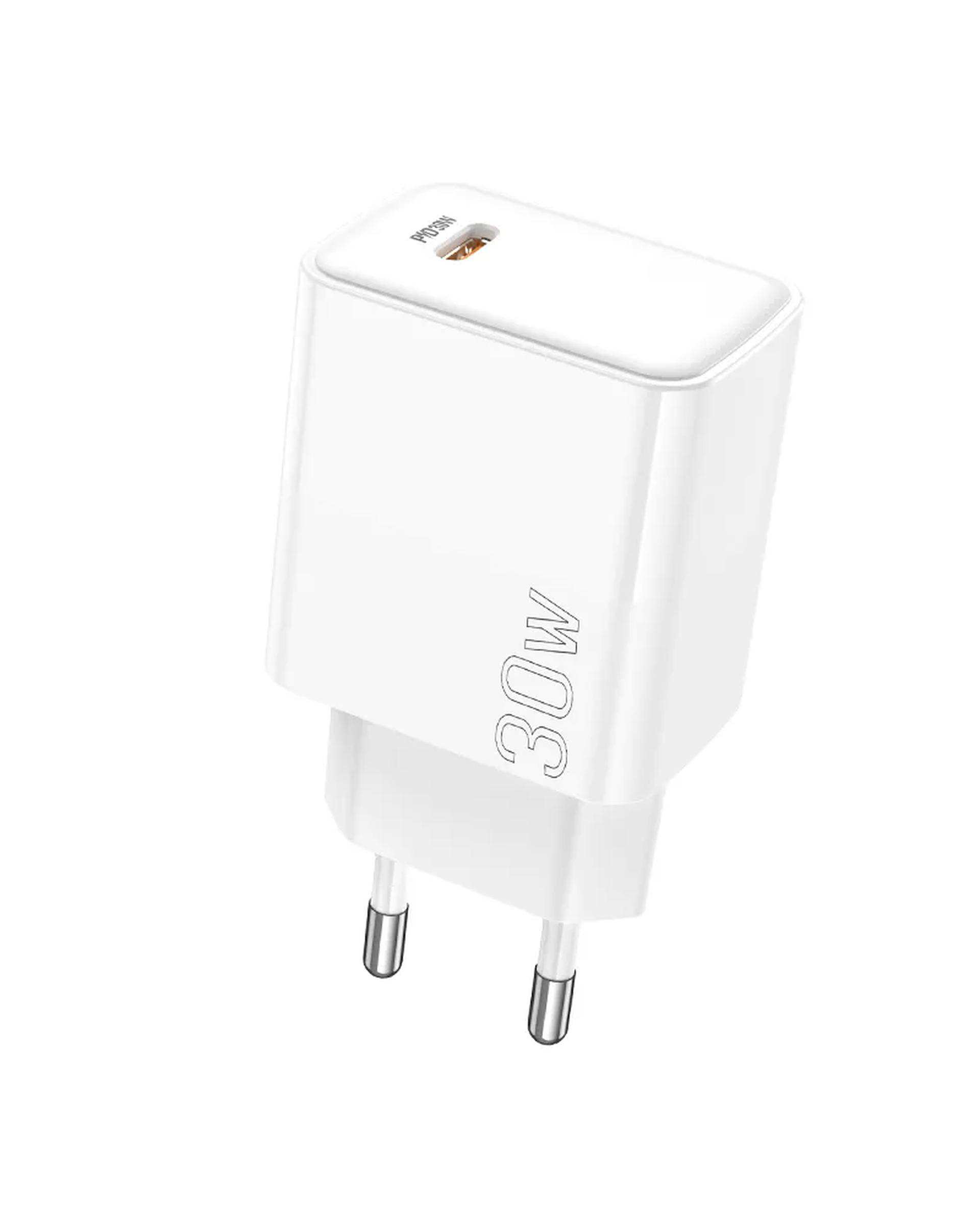 شارژر دیواری 30 وات سفید بروفون Borofone مدل BA77A USB