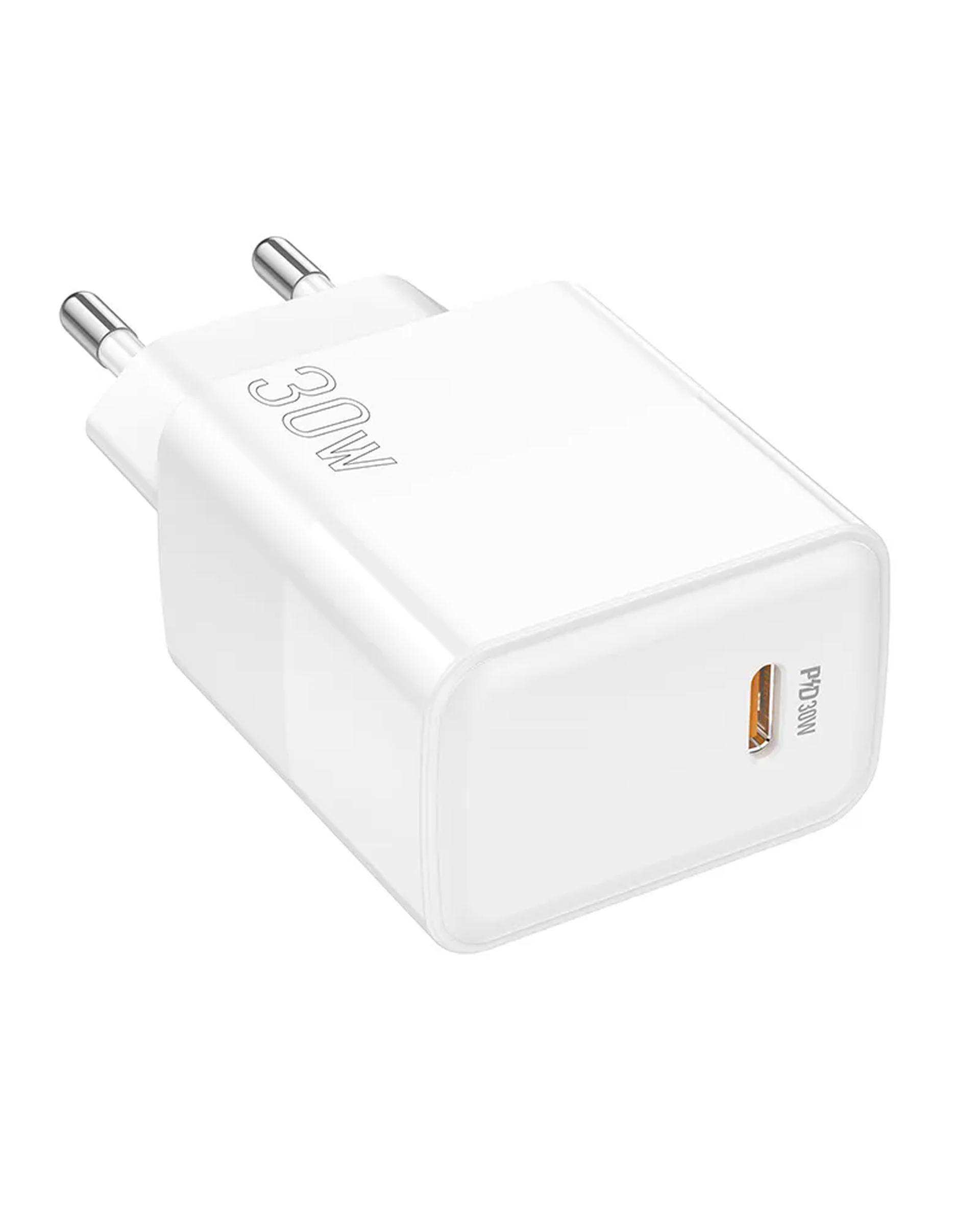 شارژر دیواری 30 وات سفید بروفون Borofone مدل BA77A USB