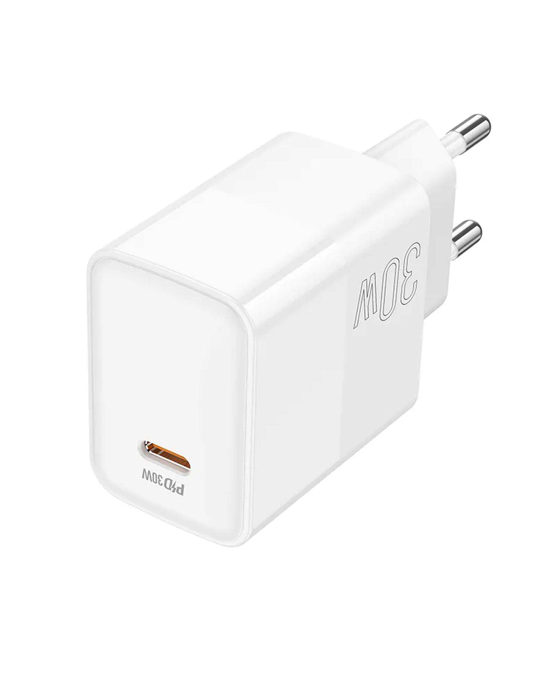 شارژر دیواری 30 وات سفید بروفون Borofone مدل BA77A USB