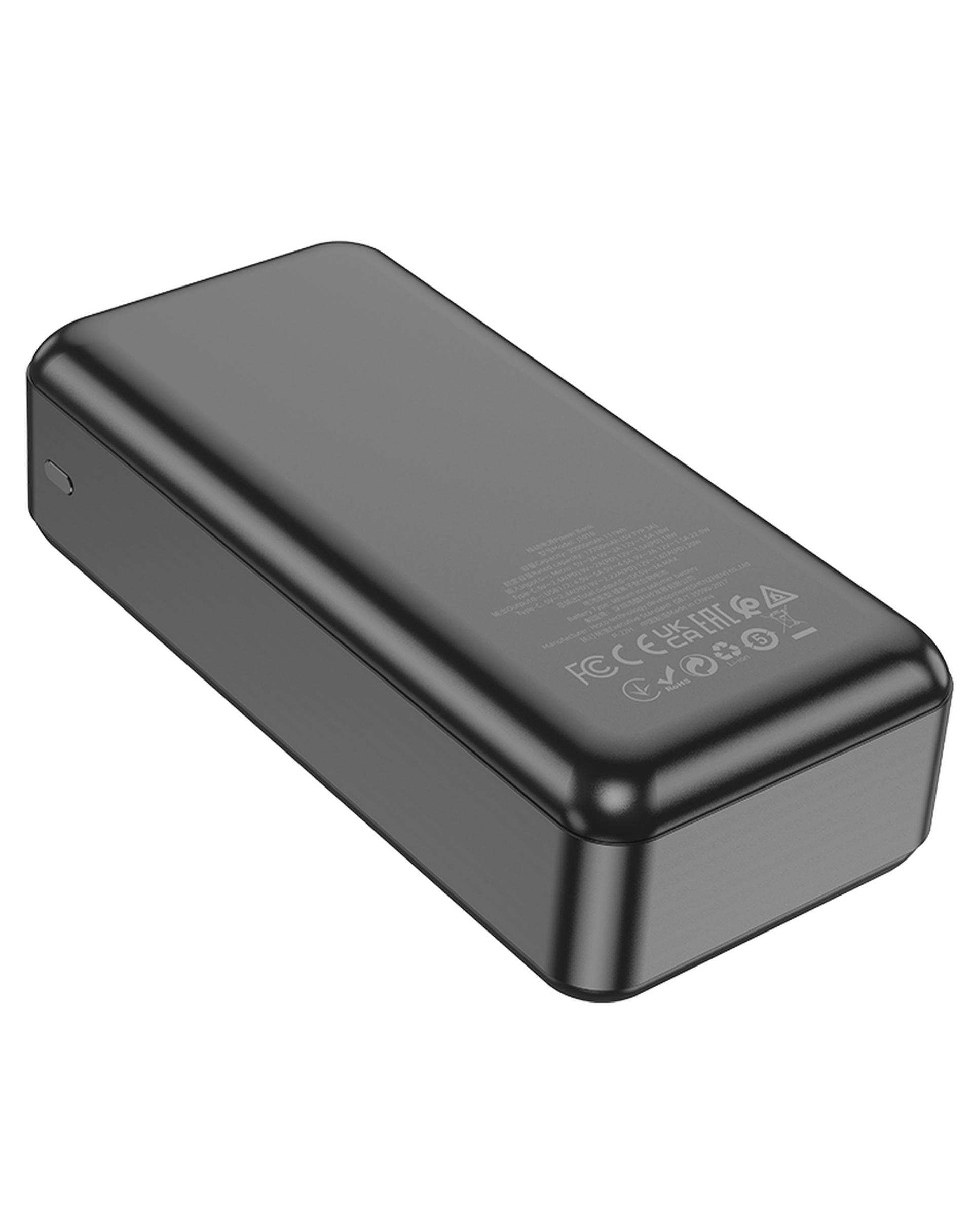 پاوربانک 20 وات فست شارژ مشکی هوکو hoco مدل J101B ظرفیت 30000 میلی آمپر ساعت