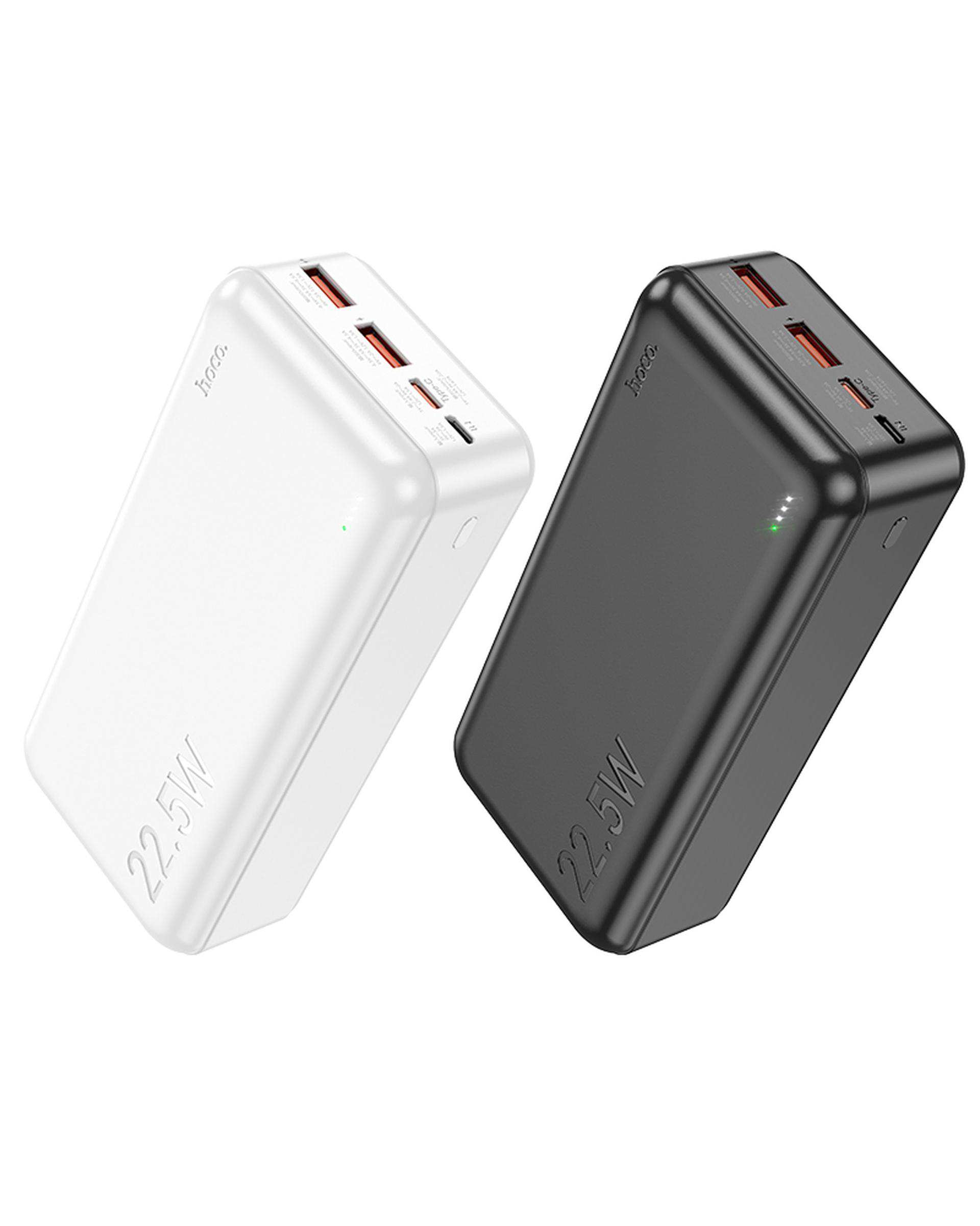پاوربانک 20 وات فست شارژ مشکی هوکو hoco مدل J101B ظرفیت 30000 میلی آمپر ساعت