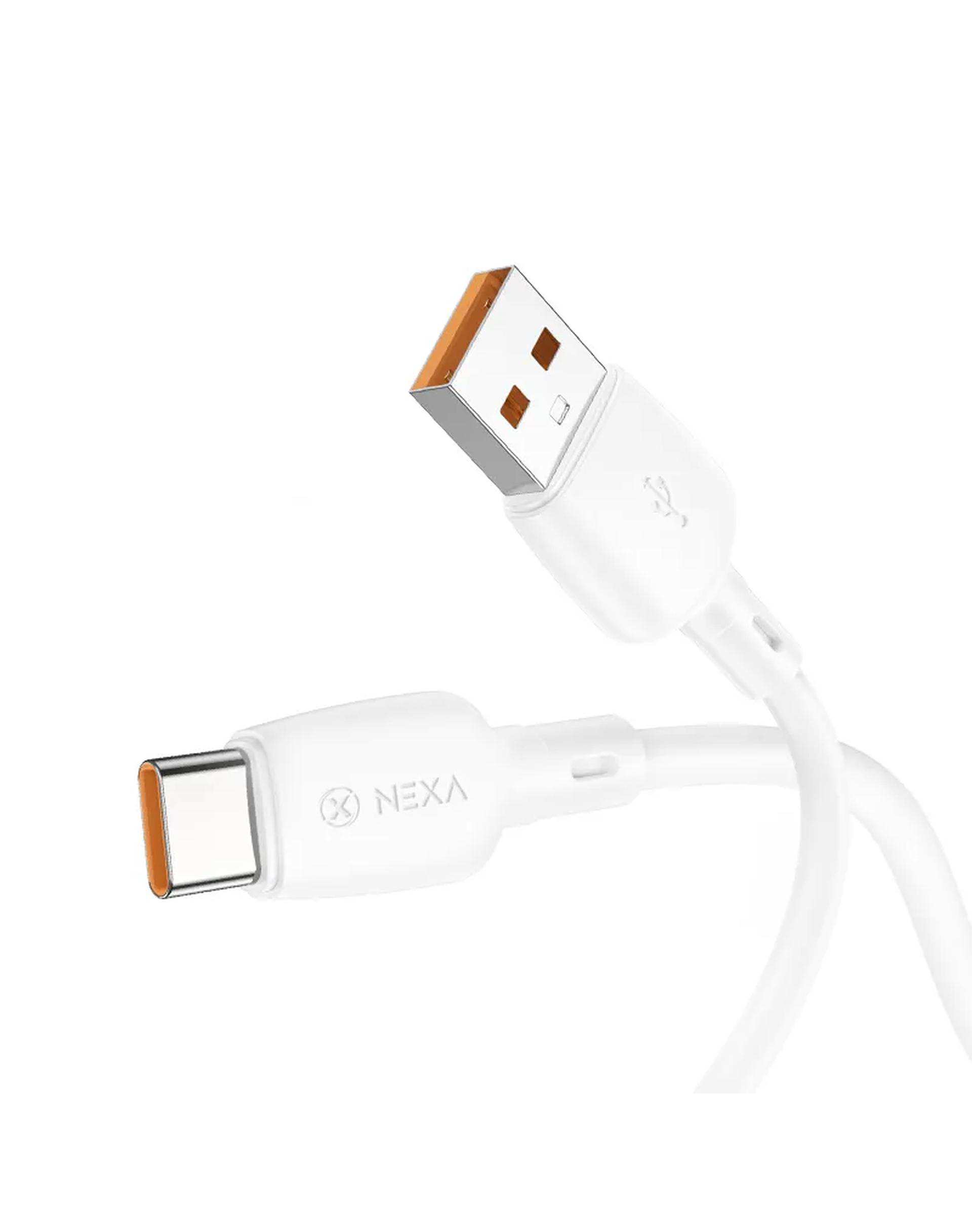 کابل شارژ 100 وات سفید نکسا NEXA مدل L2 با سری تایپ سی