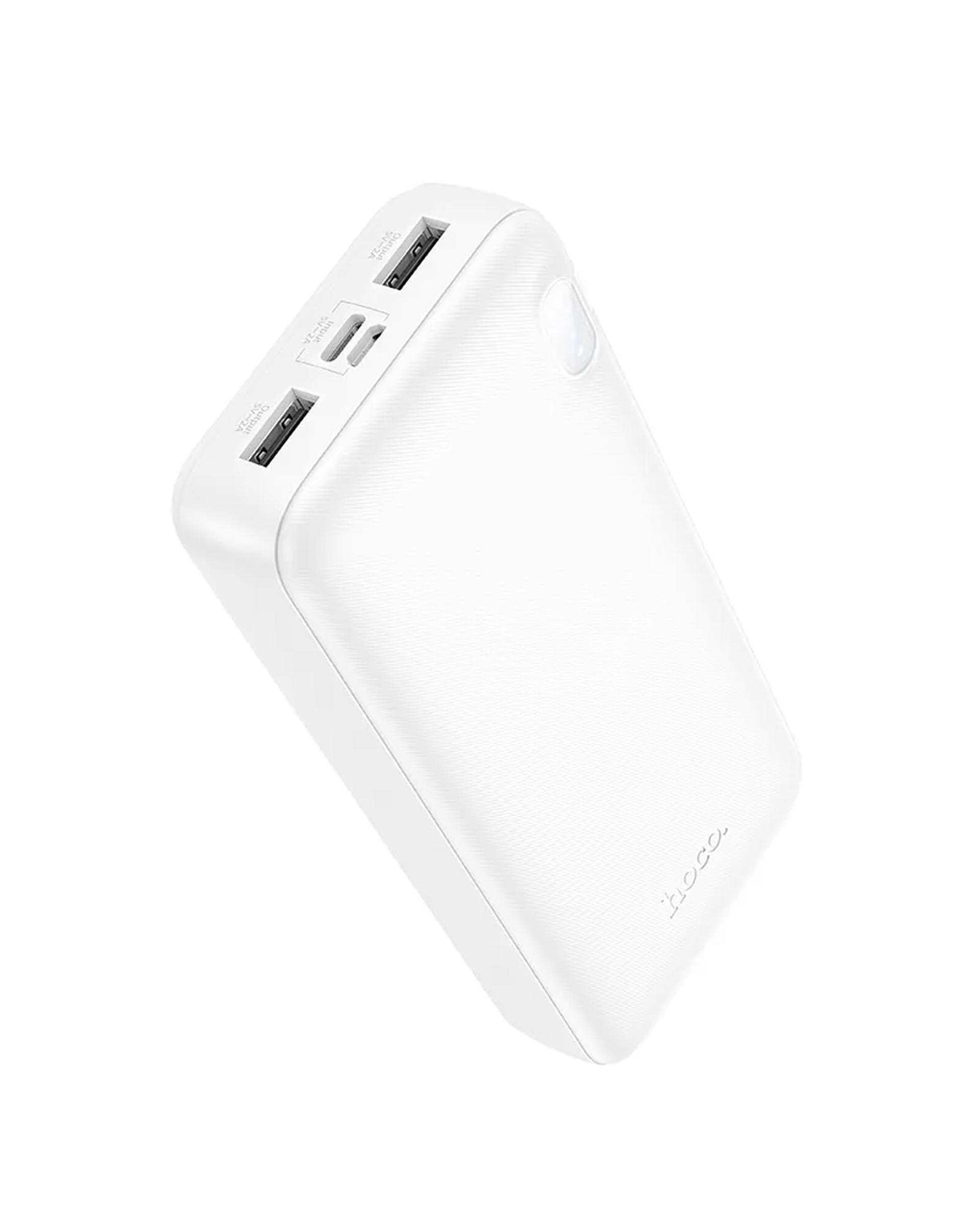 پاوربانک 22.5 وات فست شارژ سفید هوکو hoco مدل J108A ظرفیت 20000 میلی آمپر ساعت