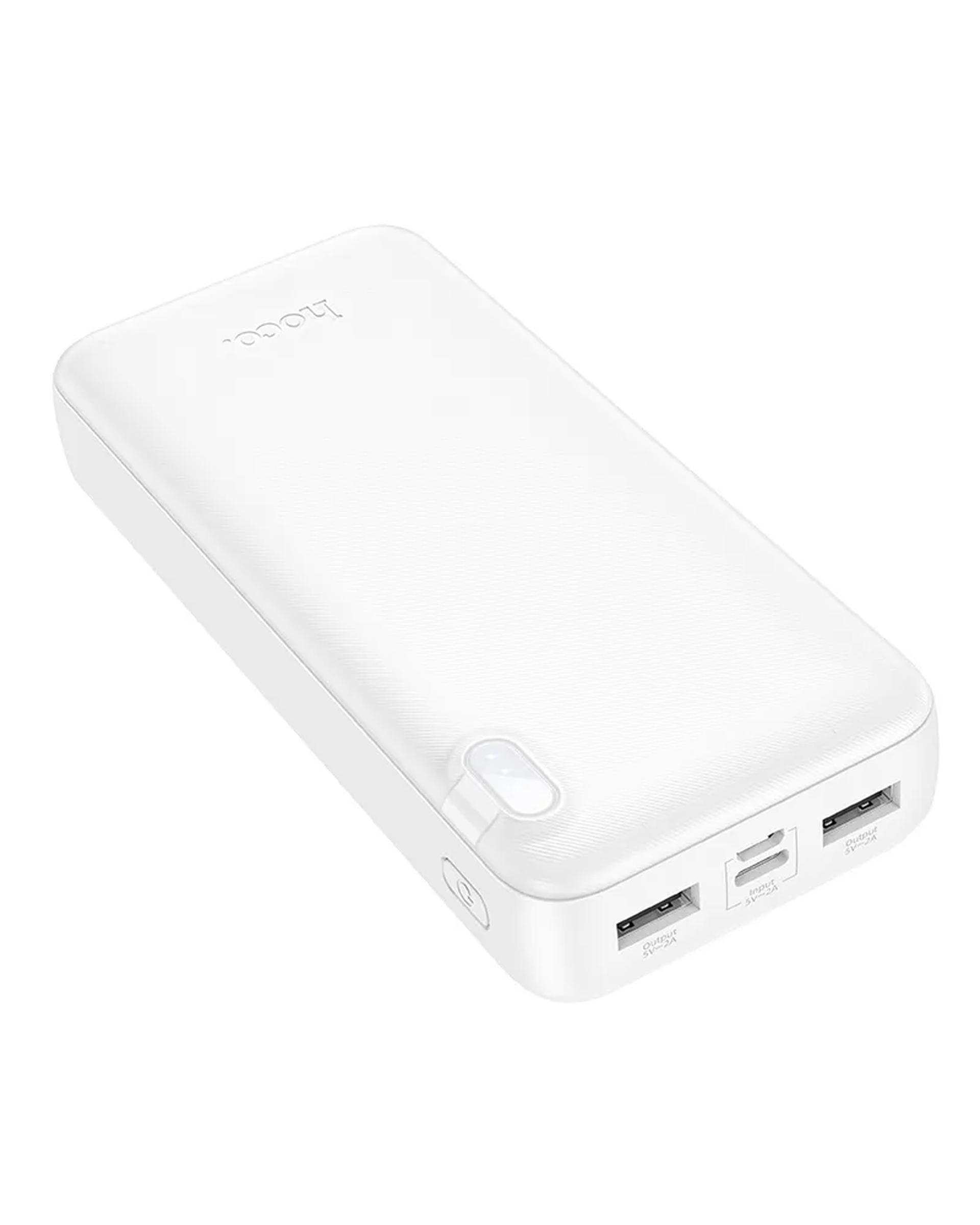 پاوربانک 22.5 وات فست شارژ سفید هوکو hoco مدل J108A ظرفیت 20000 میلی آمپر ساعت