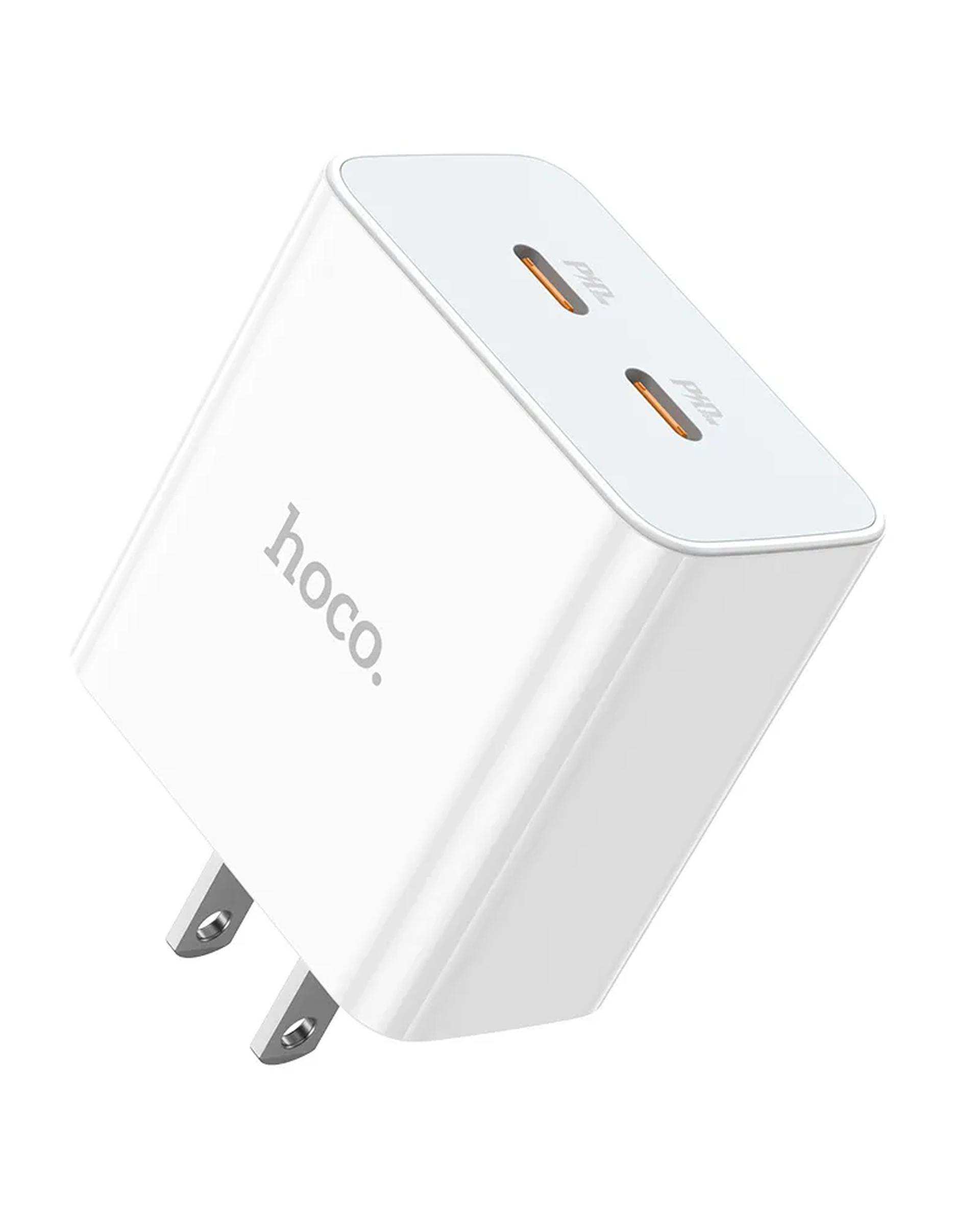 شارژر دیواری 35 وات سفید هوکو hoco مدل C108 USB