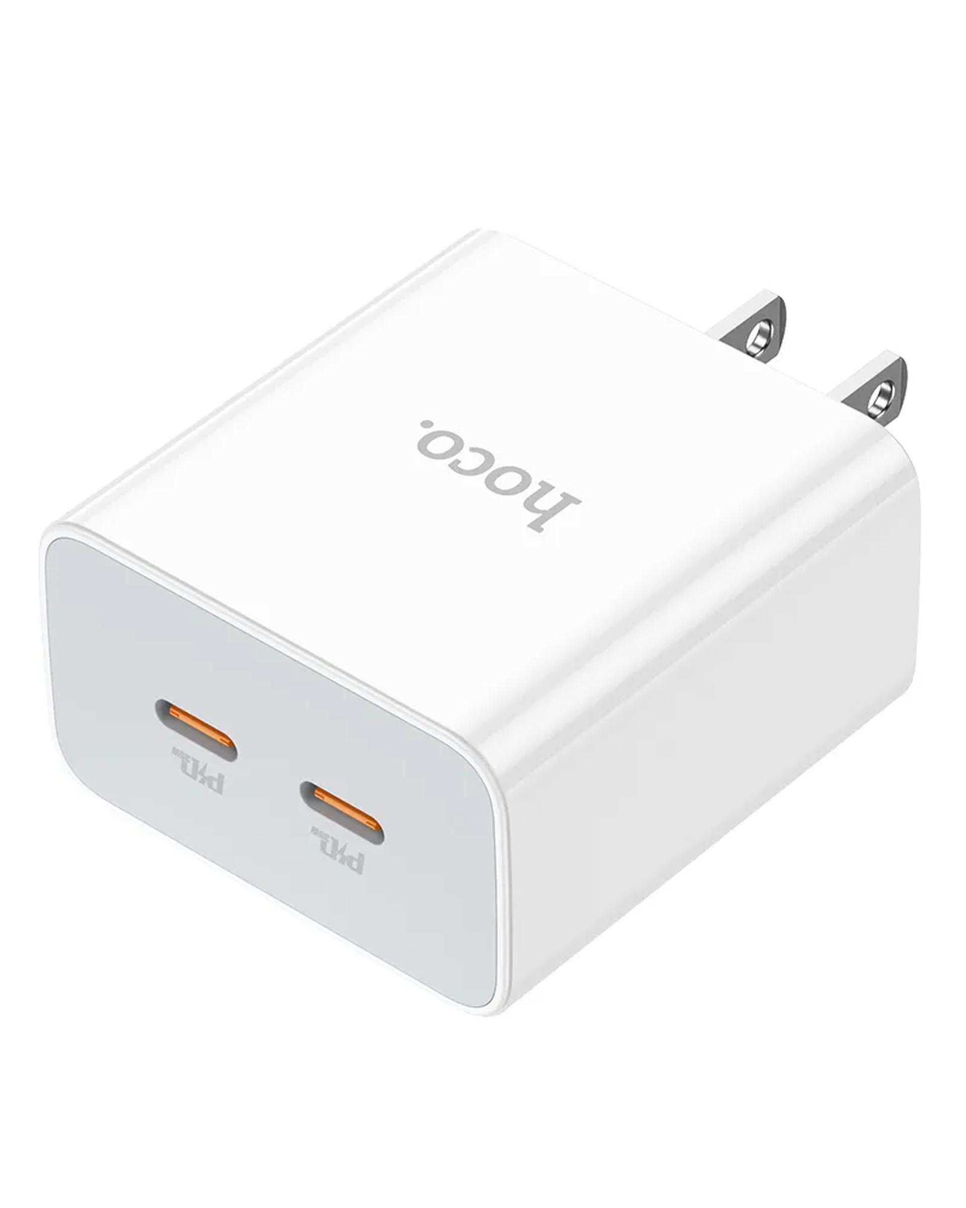 شارژر دیواری 35 وات سفید هوکو hoco مدل C108 USB