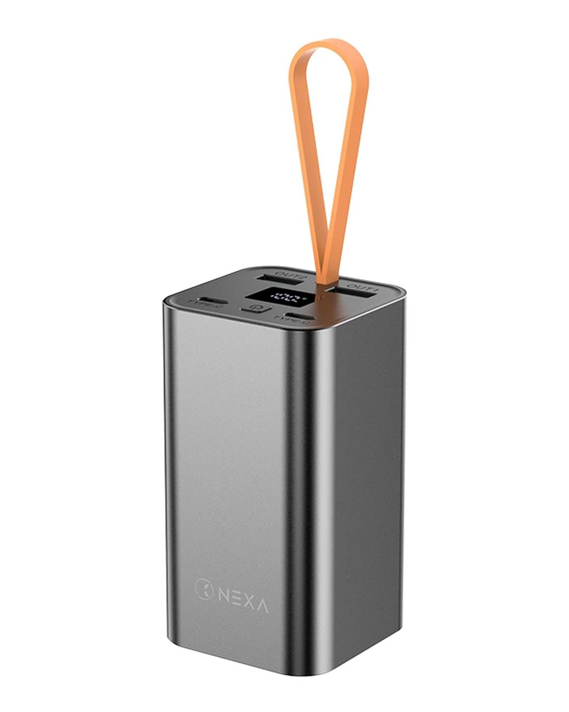 پاوربانک 20 وات فست شارژ خاکستری نکسا NEXA مدل P201 ظرفیت 20000 میلی آمپر ساعت