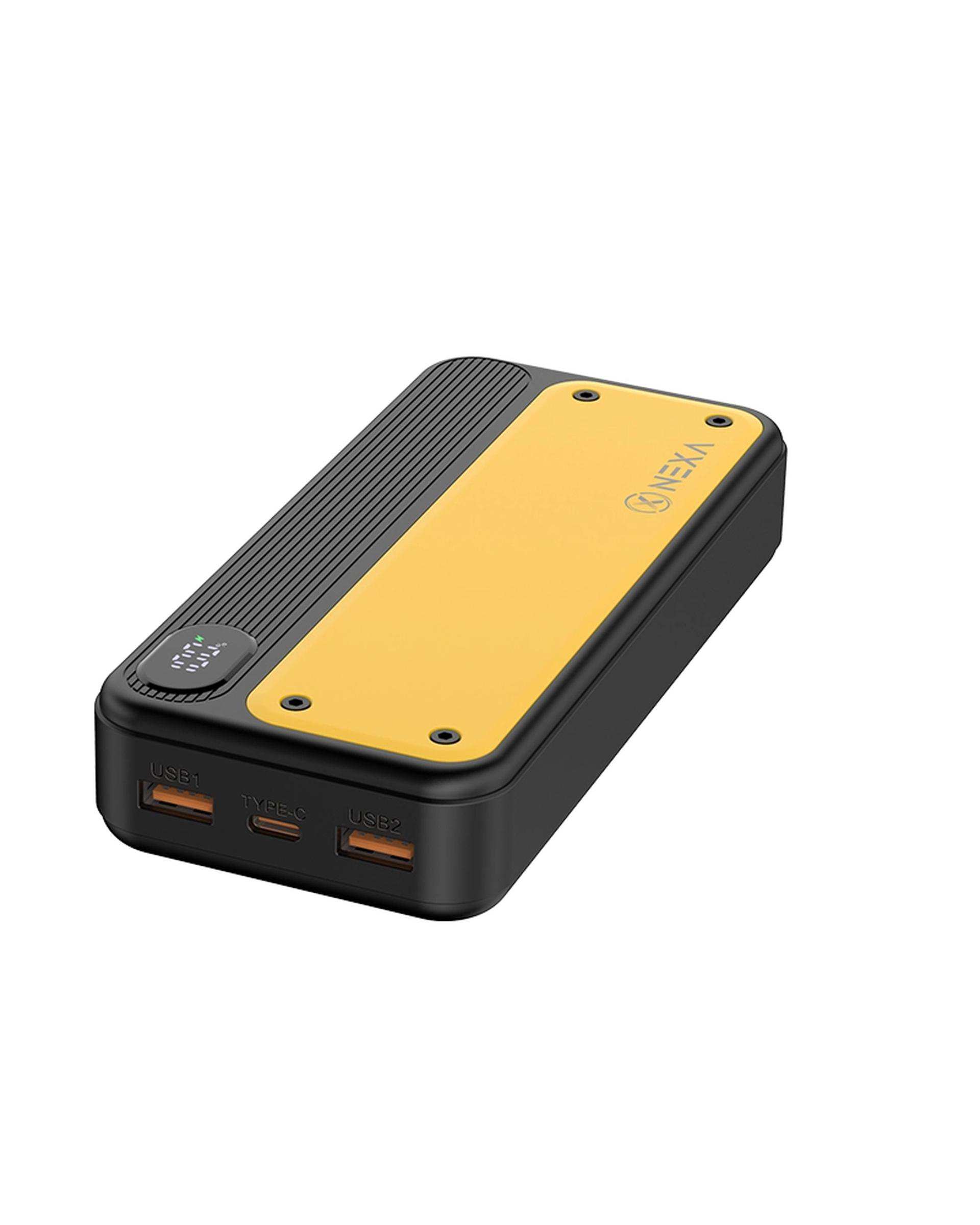 پاوربانک 22.5 وات فست شارژ مشکی نکسا NEXA مدل P202 ظرفیت 20000 میلی آمپر ساعت