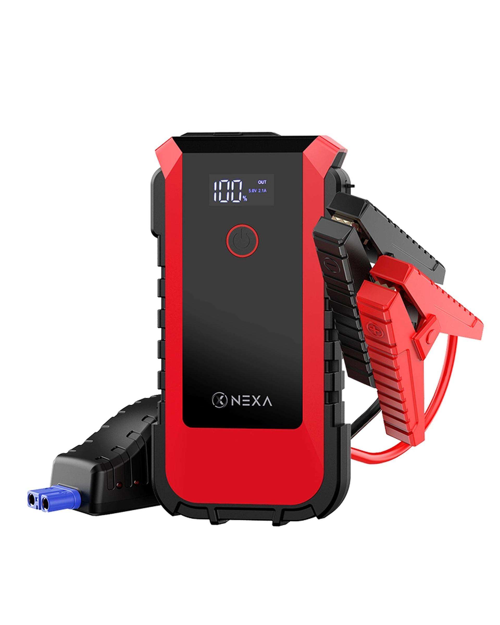 پاوربانک و استارتر مشکی نکسا NEXA مدل PX100 ظرفیت 10000 میلی آمپر ساعت