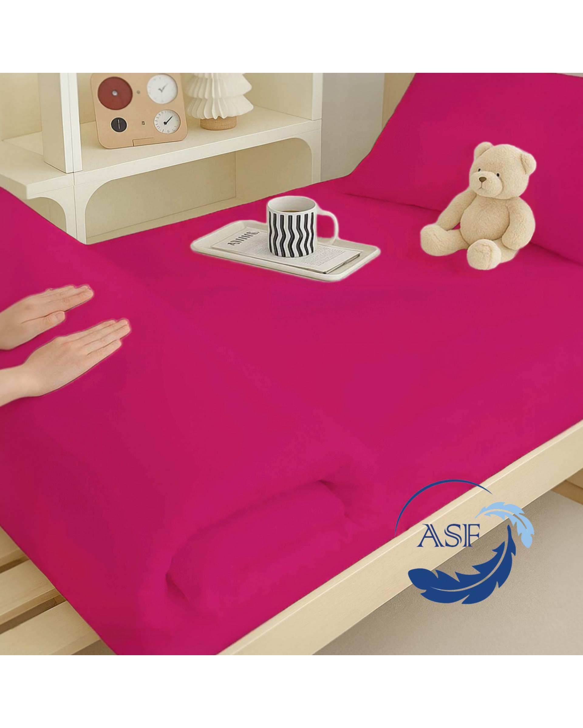 تشک ژاپنی طبی یک نفره سایز 90*200 سرخابی ای اس اف ASF مدل ZENTO به همراه روبالشی