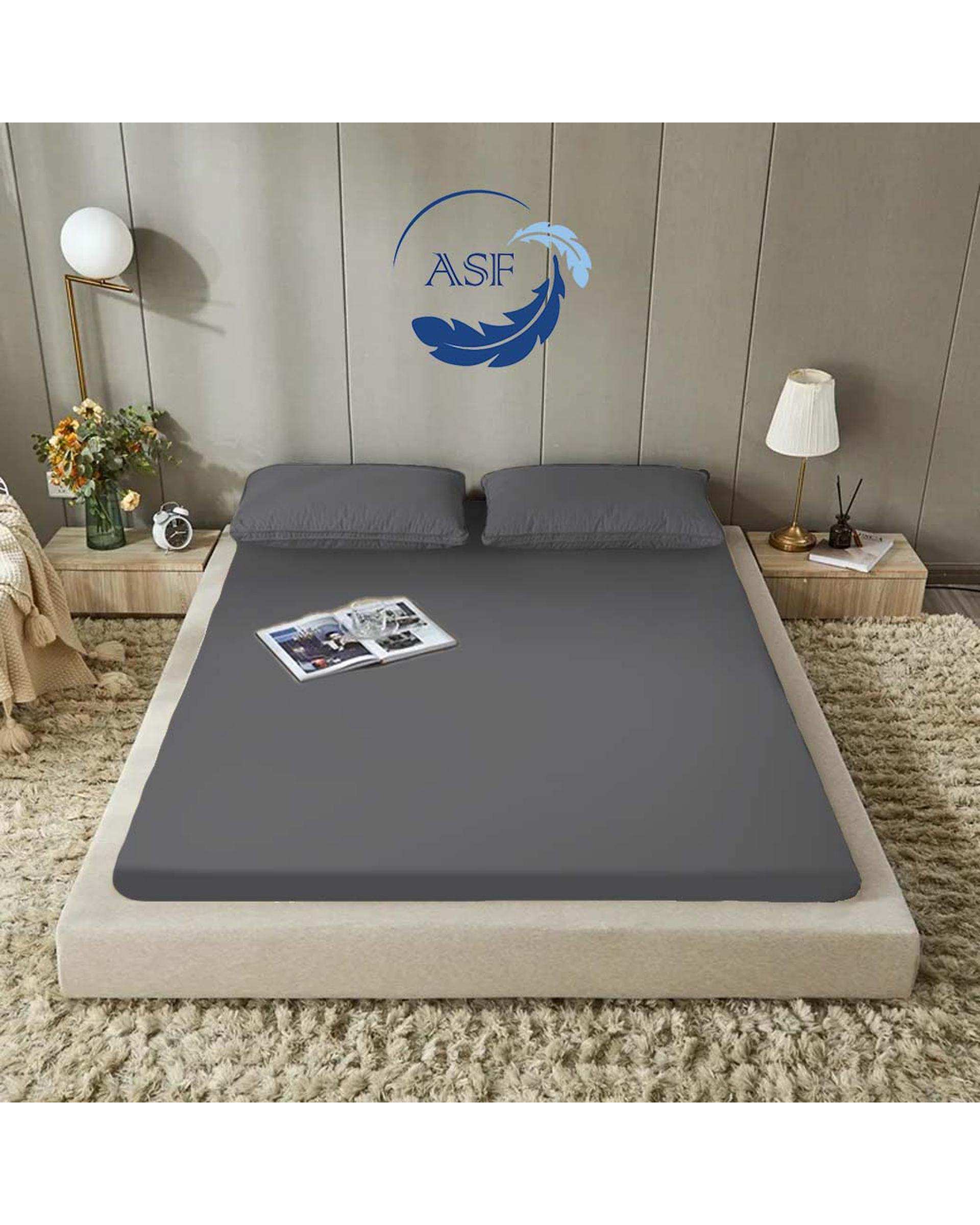 تشک ژاپنی طبی یک نفره سایز 90*200 طوسی ای اس اف ASF مدل ZENTO Max به همراه روبالشی