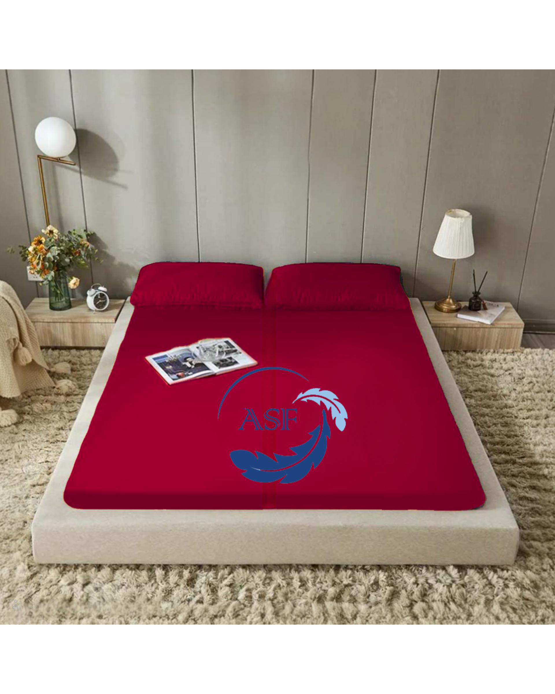 تشک ژاپنی طبی یک نفره سایز 90*200 قرمز ای اس اف ASF مدل ZENTO Max به همراه روبالشی