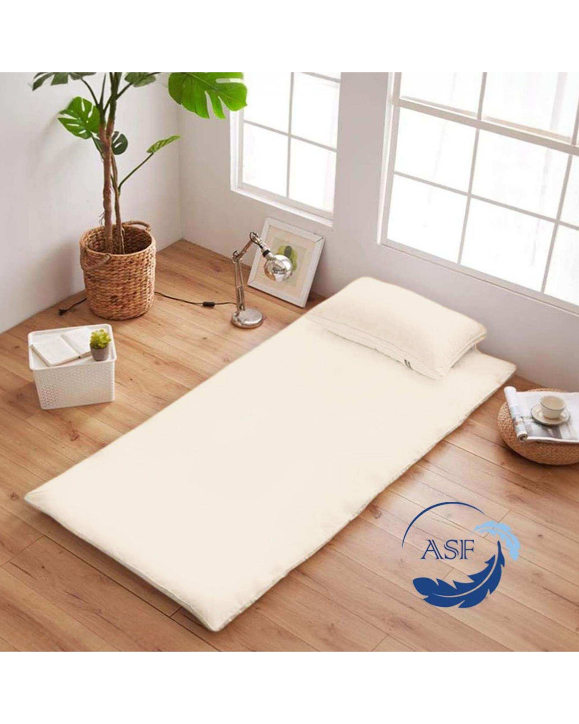 تشک ژاپنی طبی دو نفره سایز 180*200 استخوانی ای اس اف ASF مدل ZENTO Max به همراه روبالشی