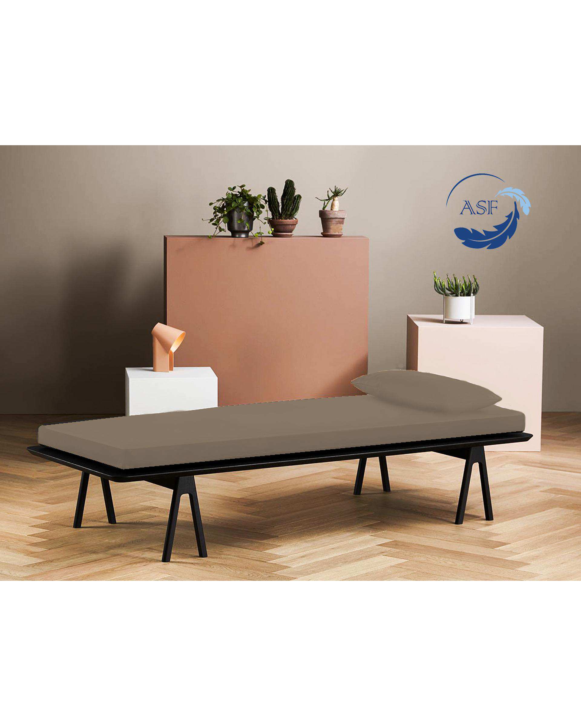 تشک ژاپنی طبی دو نفره سایز 180*200 بژ ای اس اف ASF مدل ZENTO Max به همراه روبالشی