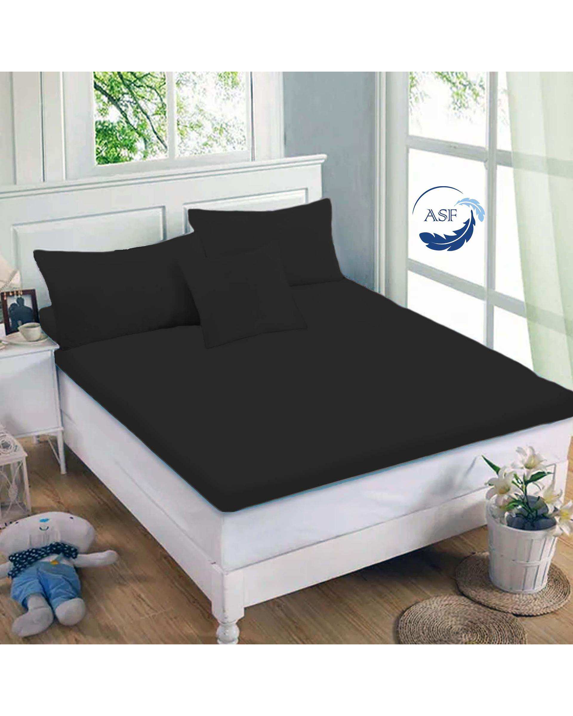 تشک تاپر فوم طبی یک نفره سایز 90*200 مشکی ای اس اف ASF مدل LUMO به همراه روبالشی