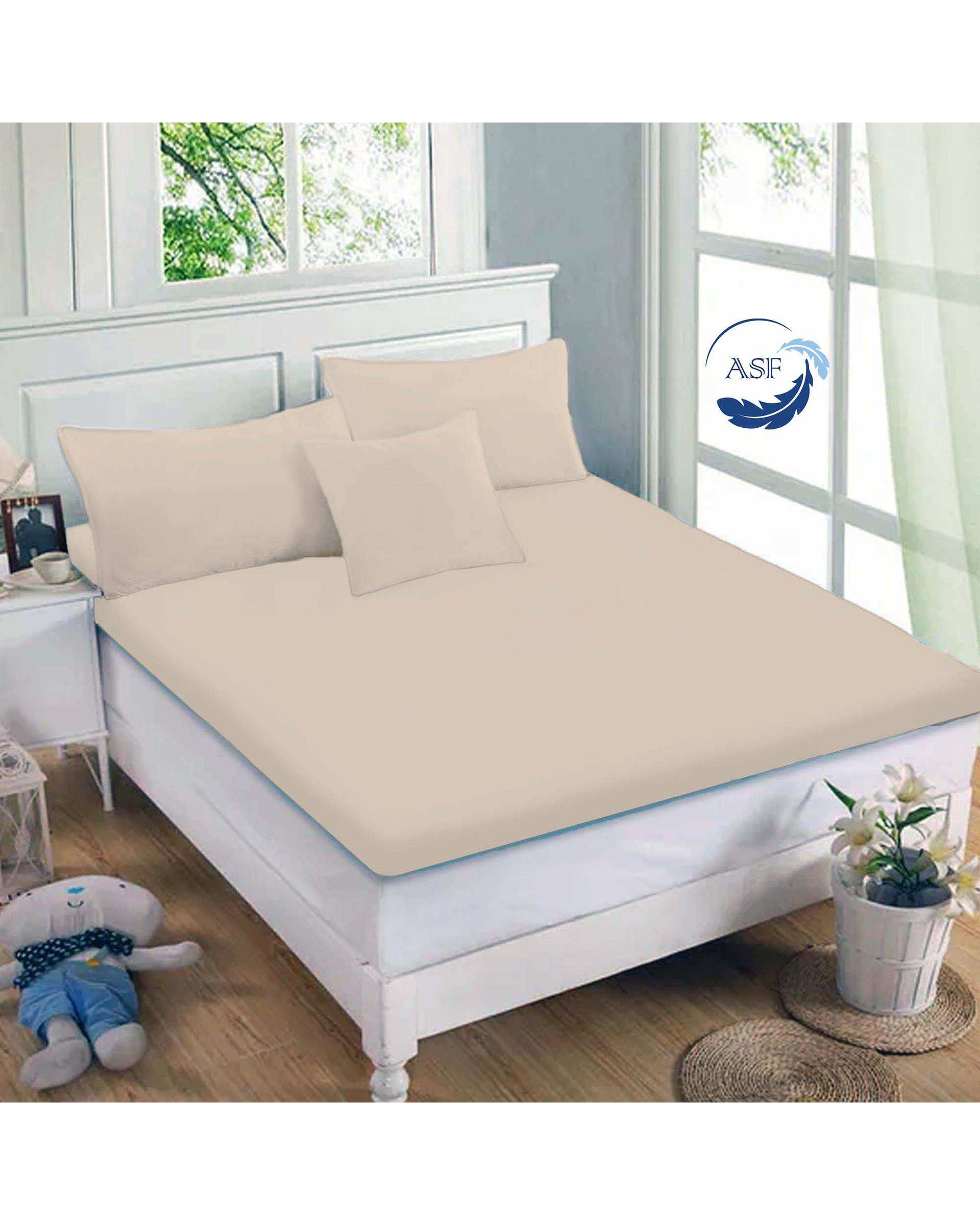 تشک تاپر فوم طبی تک نفره سایز 90*200 کرم ای اس اف ASF مدل LUMO Max به همراه روبالشی