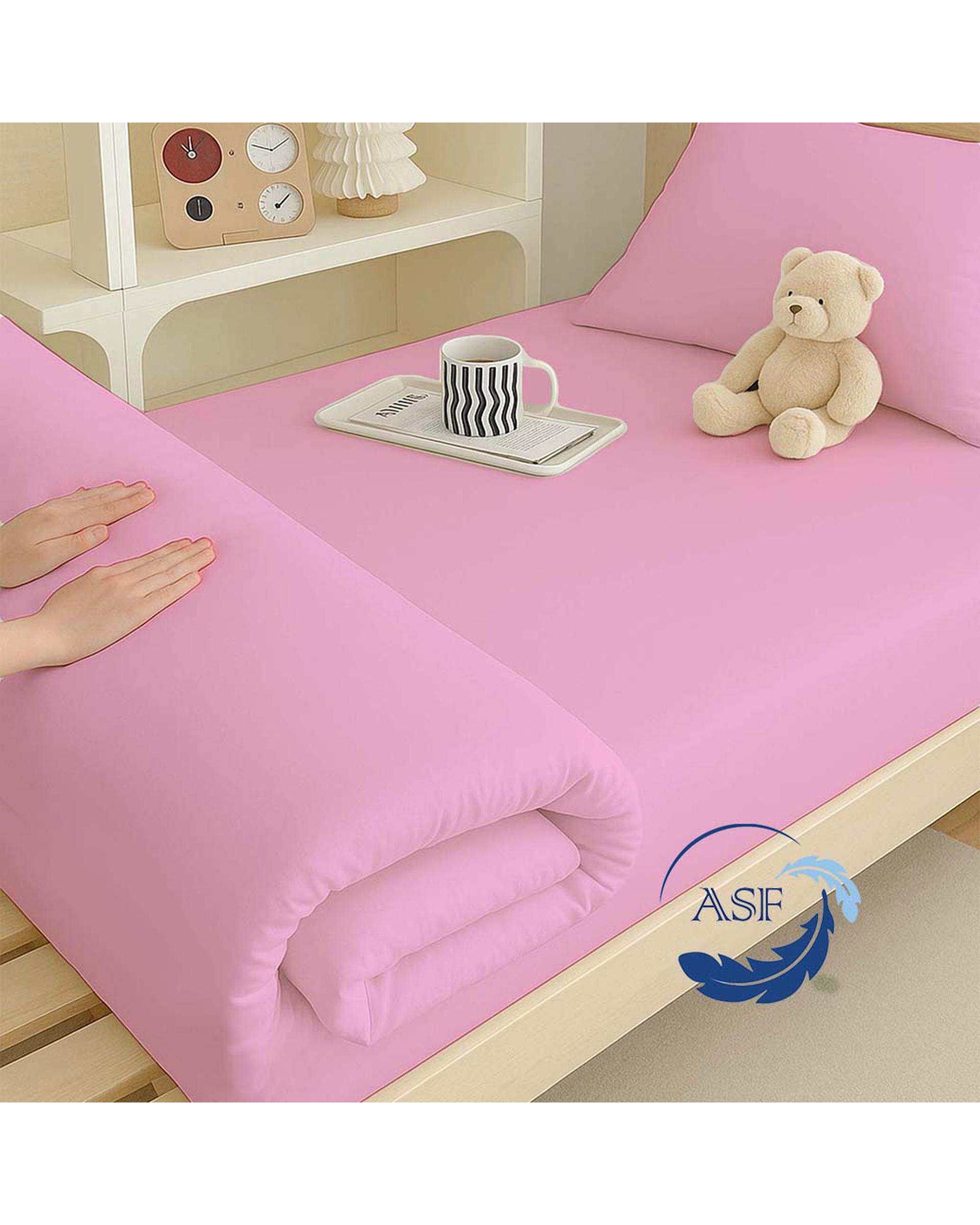 تشک تاپر فوم طبی تک نفره سایز 90*200 صورتی ای اس اف ASF مدل LUMO Max به همراه روبالشی