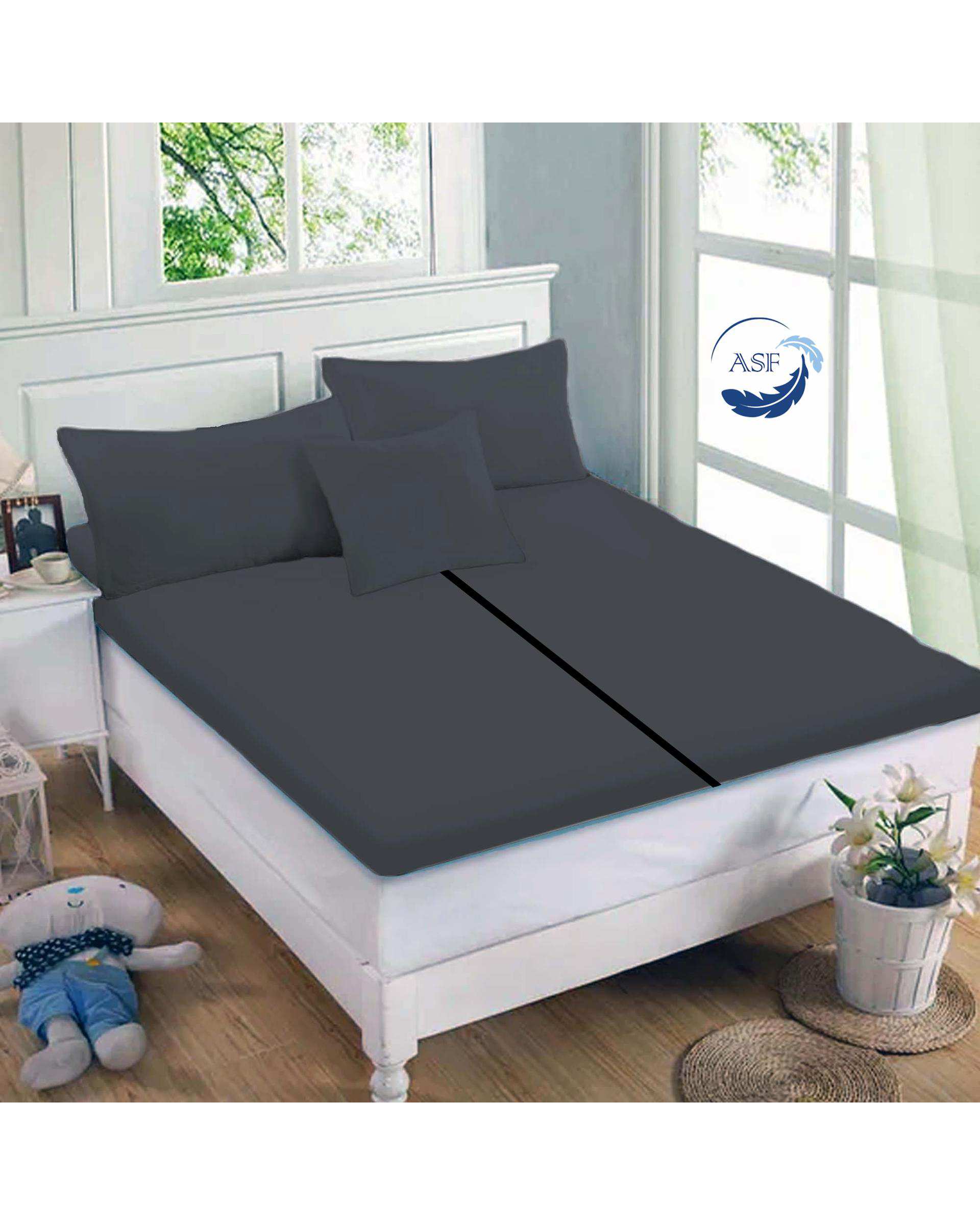 تشک تاپر فوم طبی دو نفره سایز 160*200 نوک مدادی ای اس اف ASF مدل LUMO به همراه روبالشی