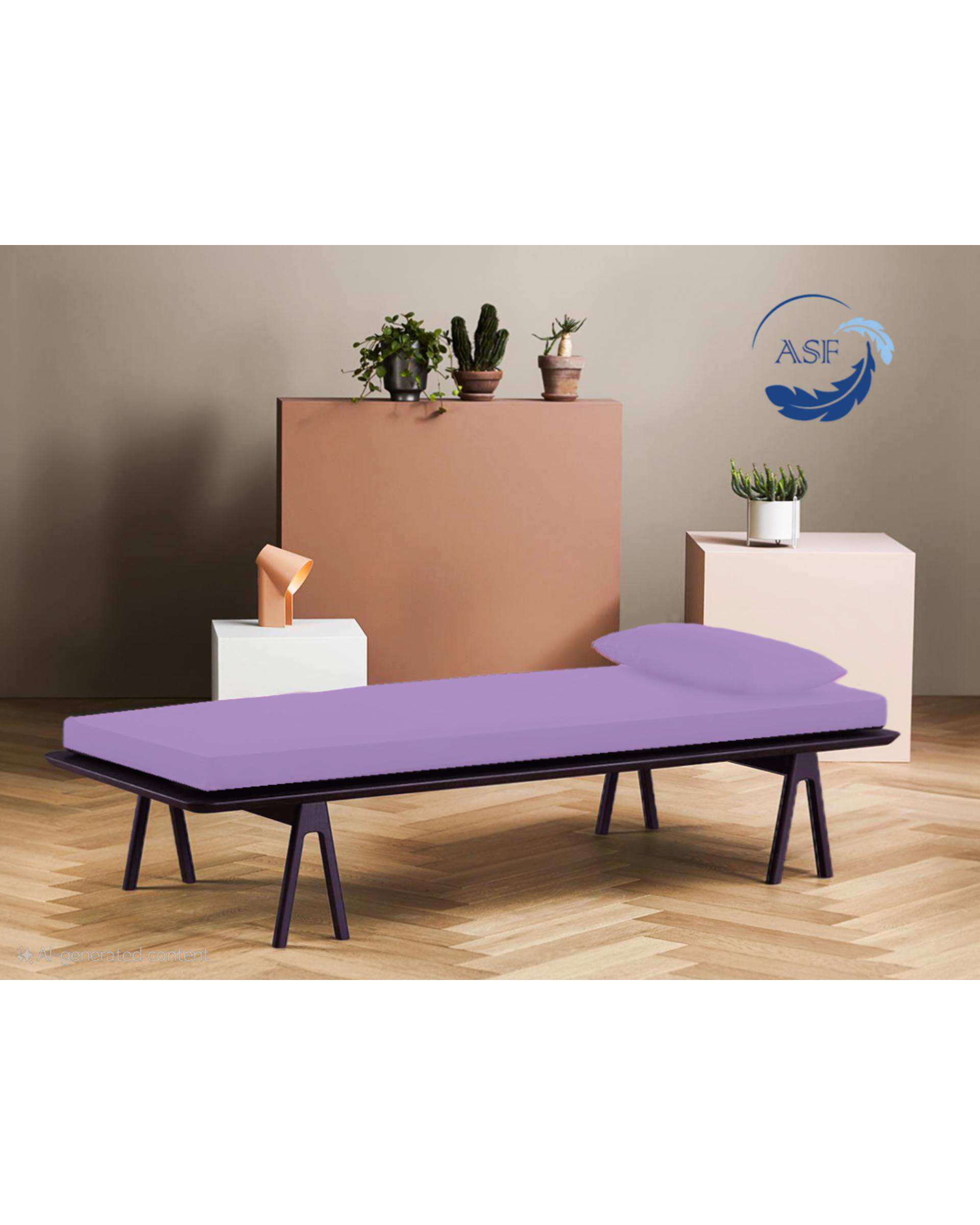 تشک تاپر فوم طبی دو نفره سایز 160*200 یاسی ای اس اف ASF مدل LUMO به همراه روبالشی