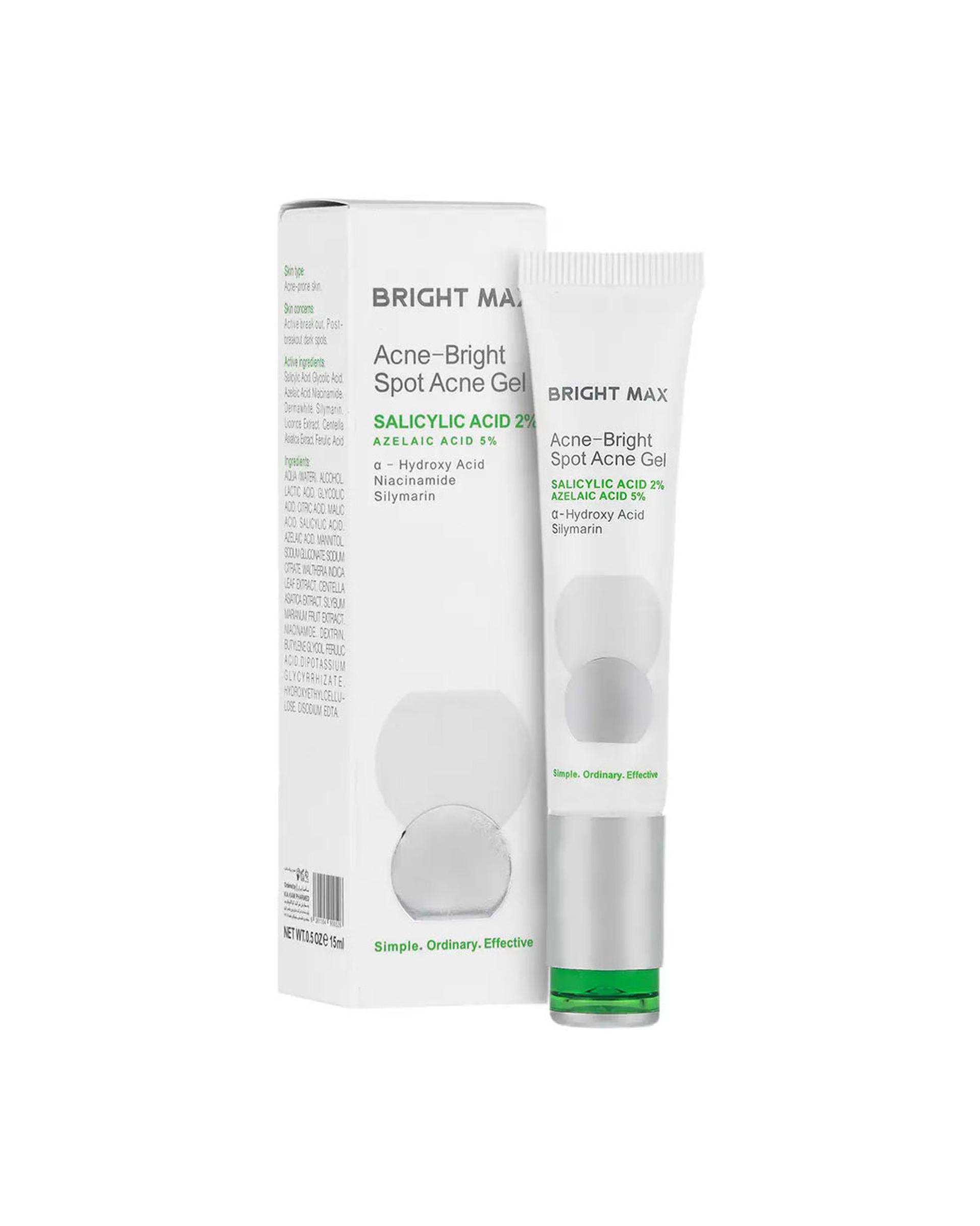 ژل ضد جوش و ضد آکنه برایت مکس مدل Spot Acne حجم 15ml