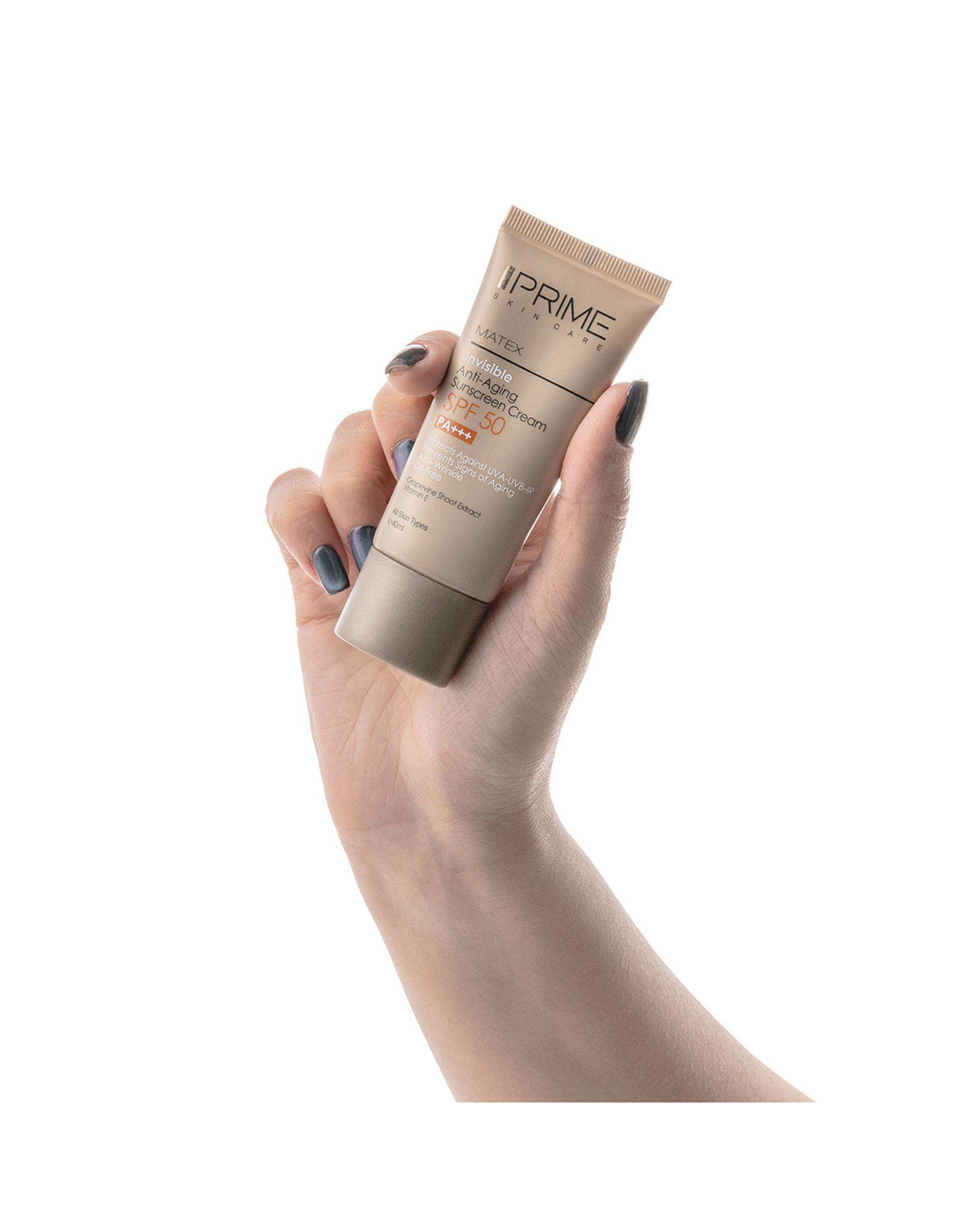 کرم ضد آفتاب بی رنگ SPF50 پرایم Prime مدل Rejuvenating حجم 40ml