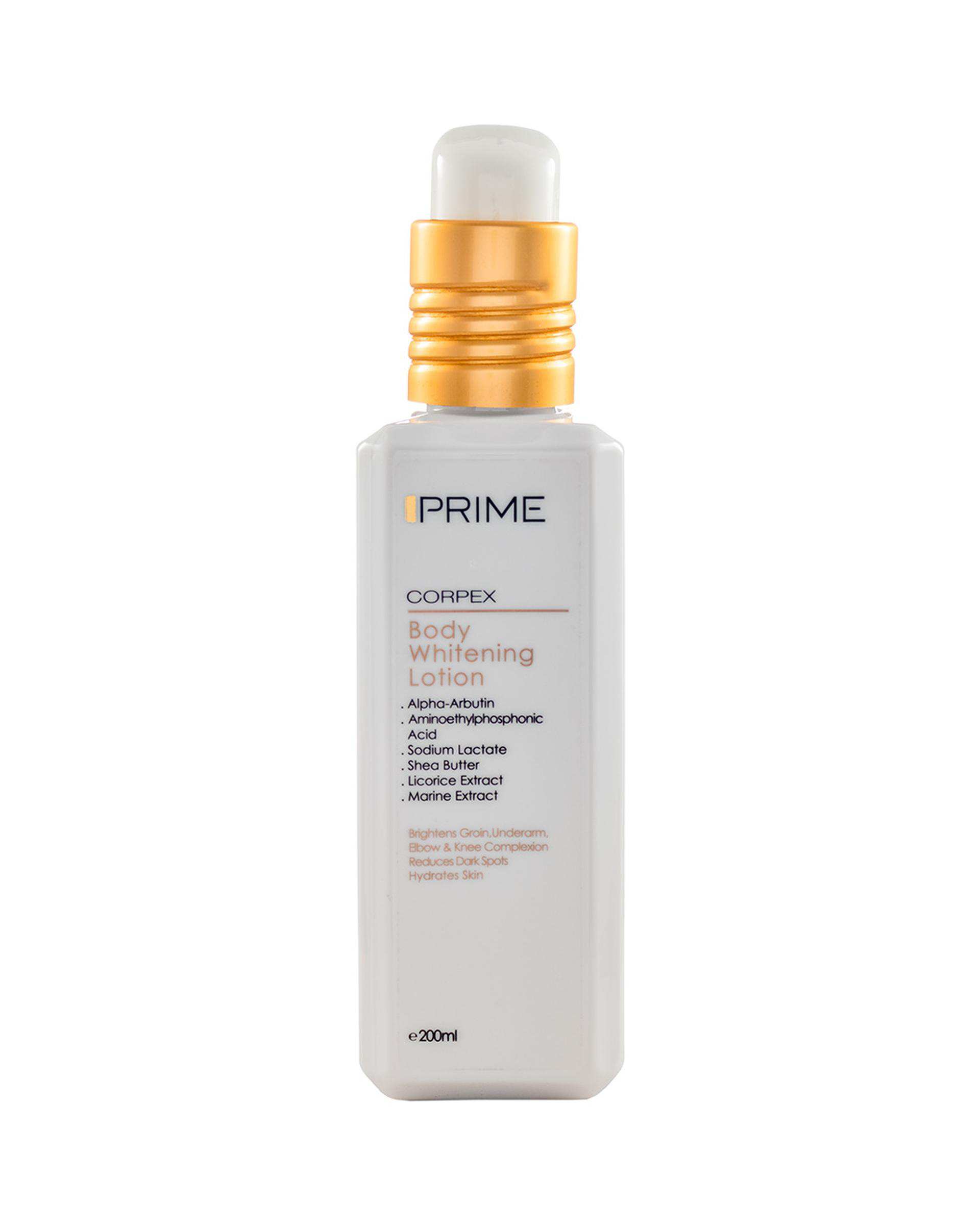 لوسیون روشن کننده بدن پرایم Prime حجم 200ml