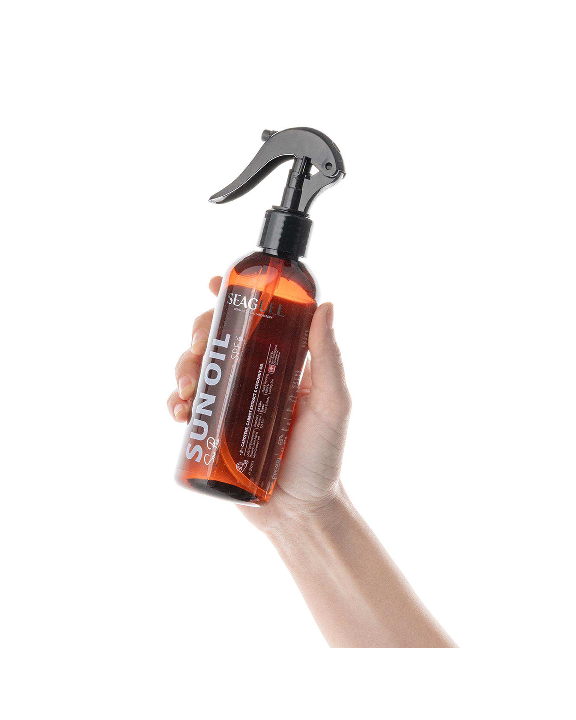 روغن برنزه کننده ویتامینه SPF6 سی گل Seagull حجم 250ml