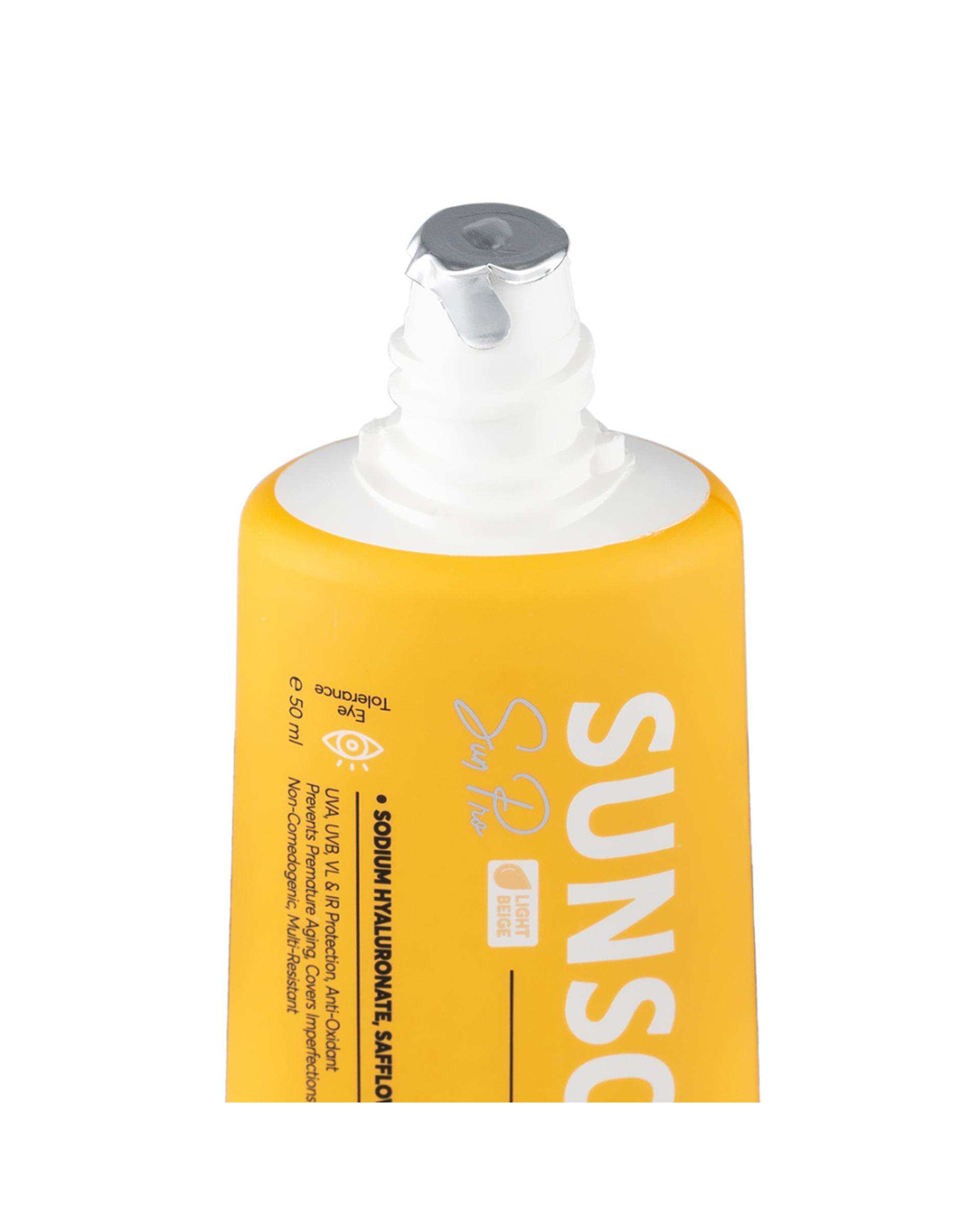 کرم ضد آفتاب رنگی SPF60 سی گل بژ روشن حجم 50ml