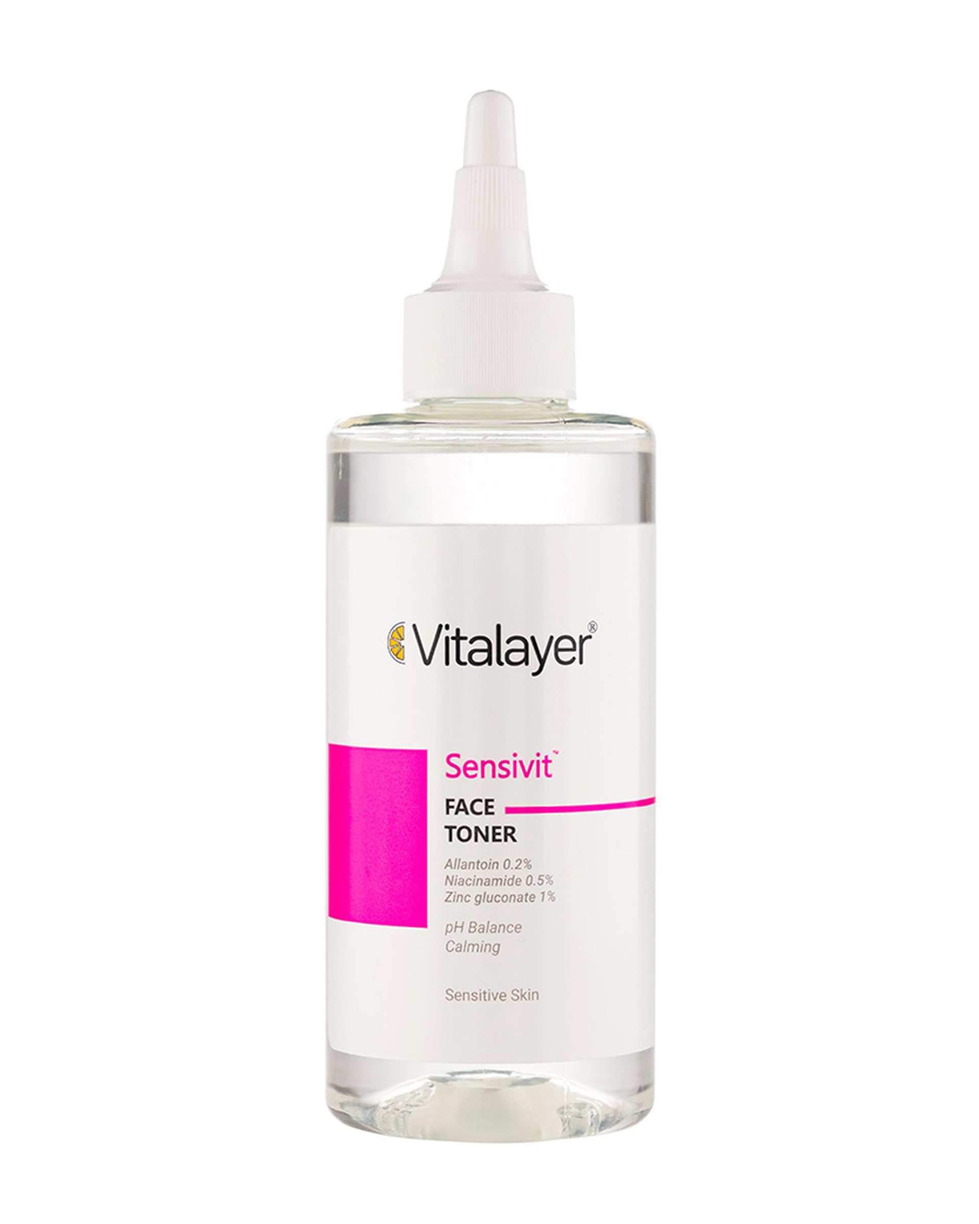 تونر پاک کننده صورت ویتالیر Vitalayer مدل سنسی ویت Sensivit مناسب پوست حساس 200ml