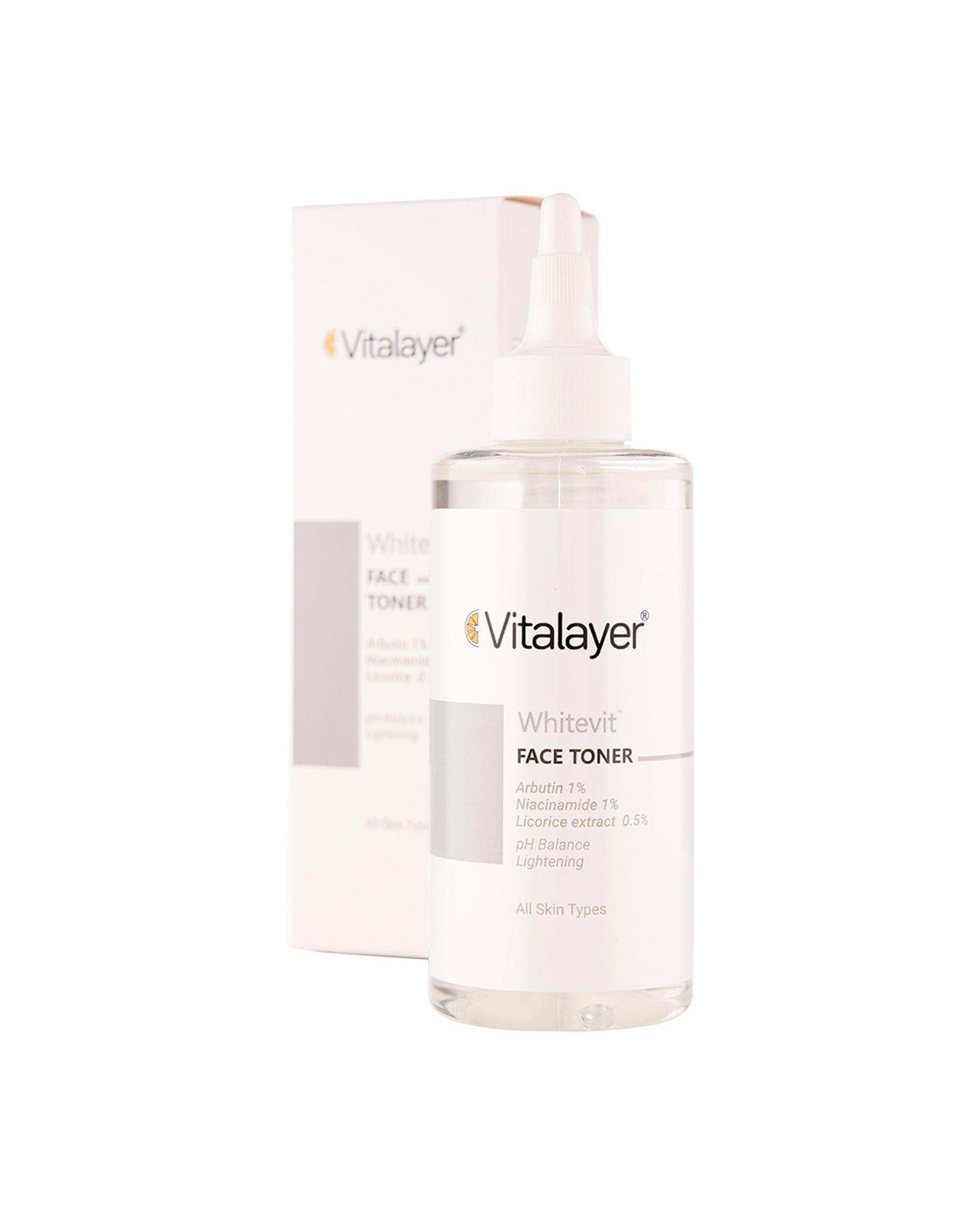 تونر پاک کننده صورت ویتالیر Vitalayer مدل Whitevit حجم 200ml