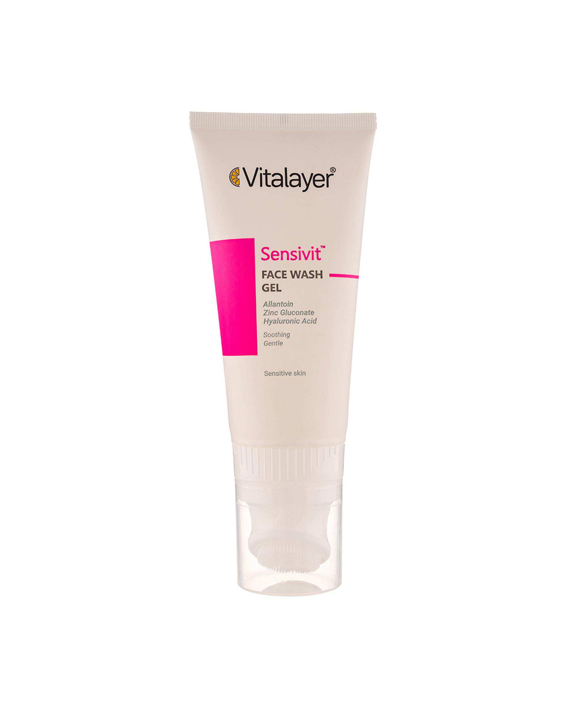 ژل شستشوی صورت ویتالیر Vitalayer مدل سنسی ویت مناسب پوست حساس 200ml