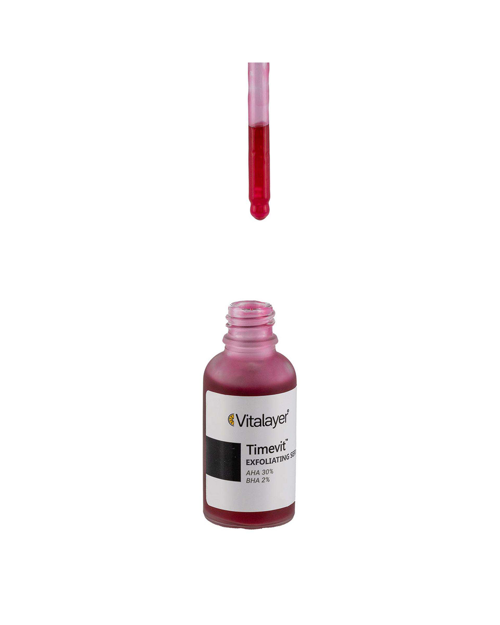 سرم لایه بردار قوی ویتالیر Vitalayer مدل Timevit مناسب انواع پوست حجم 30ml