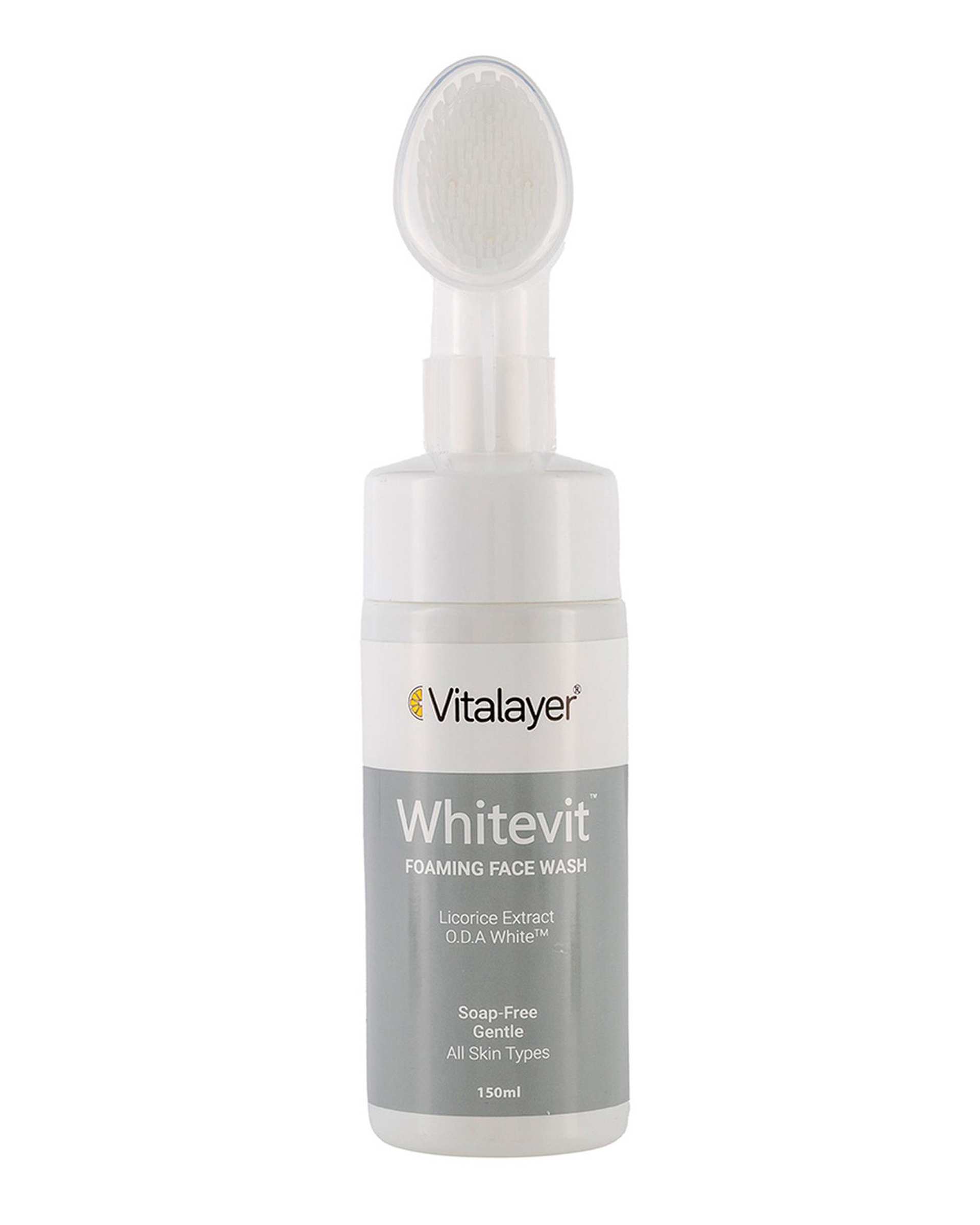 فوم پاک کننده صورت ویتالیر Vitalayer مدل وایت ویت مناسب پوست های کدر و مستعد لک حجم 150ml