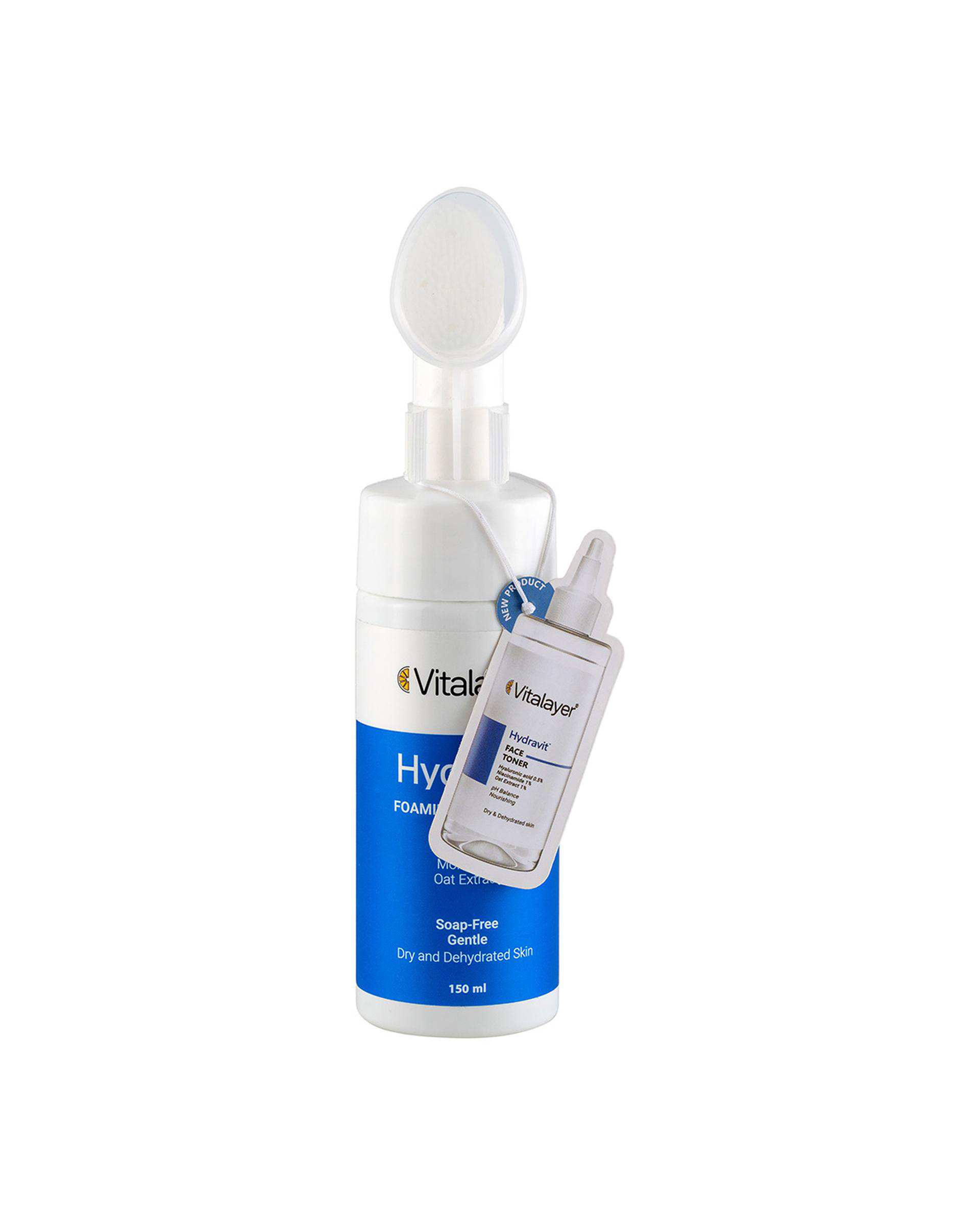 فوم شستشوی صورت ویتالیر Vitalayer مدل Hydravit مناسب پوست خشک و دهیدراته حجم 150ml
