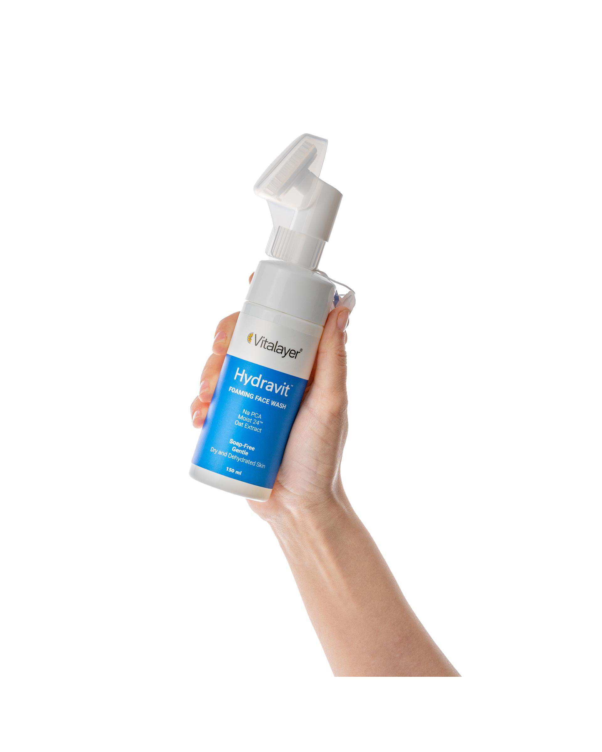 فوم شستشوی صورت ویتالیر Vitalayer مدل Hydravit مناسب پوست خشک و دهیدراته حجم 150ml