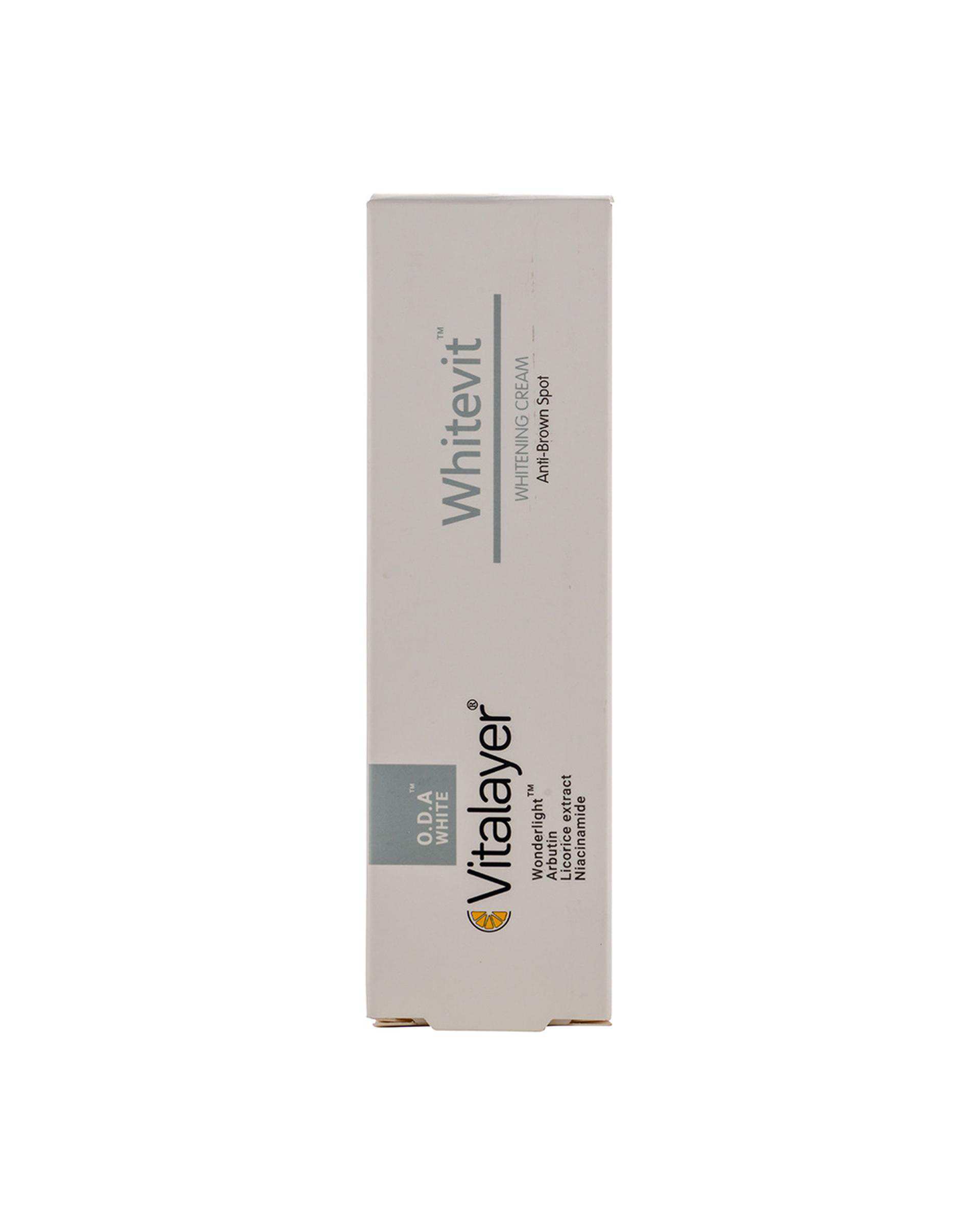 کرم روشن کننده و ضد لک صورت ویتالیر Vitalayer مدل وایت ویت حجم 30ml