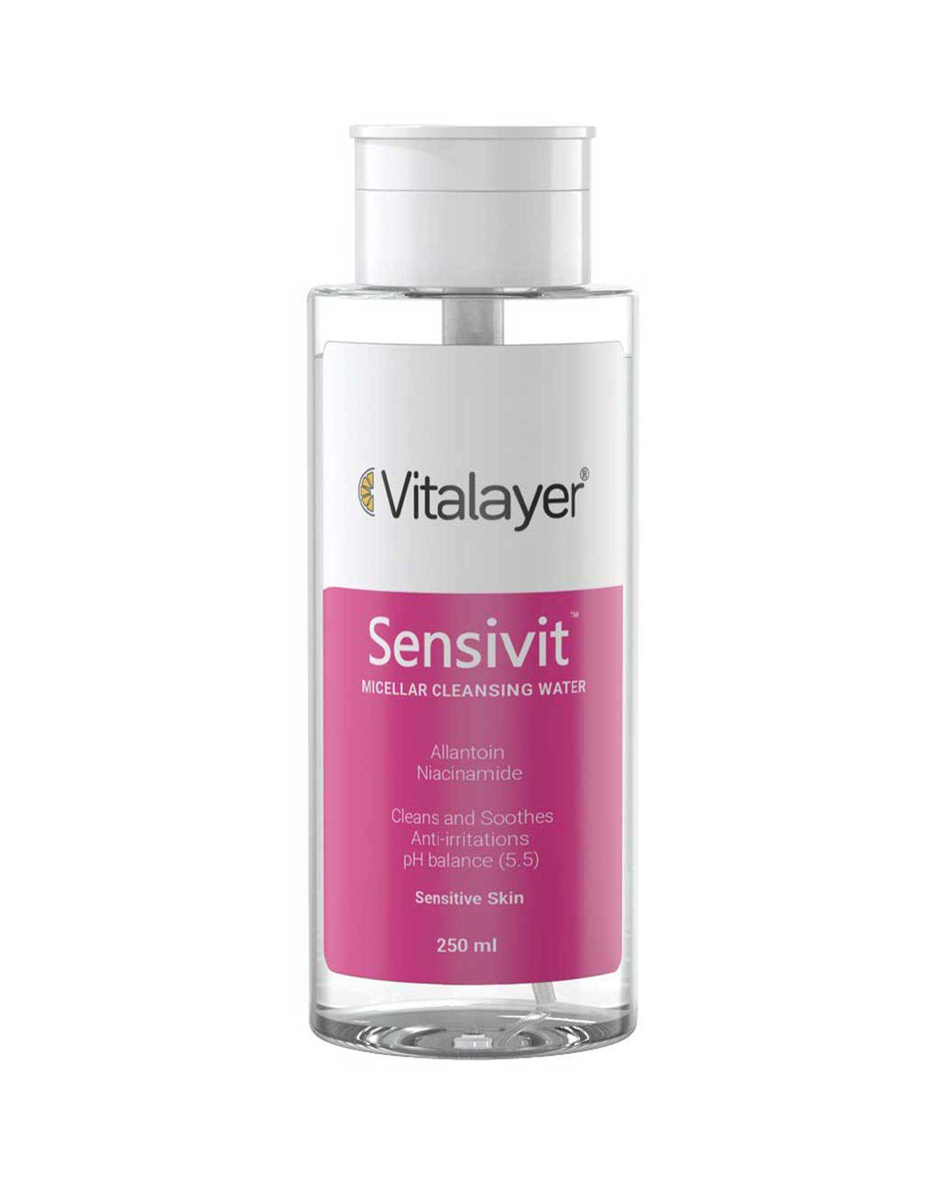 میسلار واتر ویتالیر مدل Sensivit مناسب پوست حساس حجم 250ml
