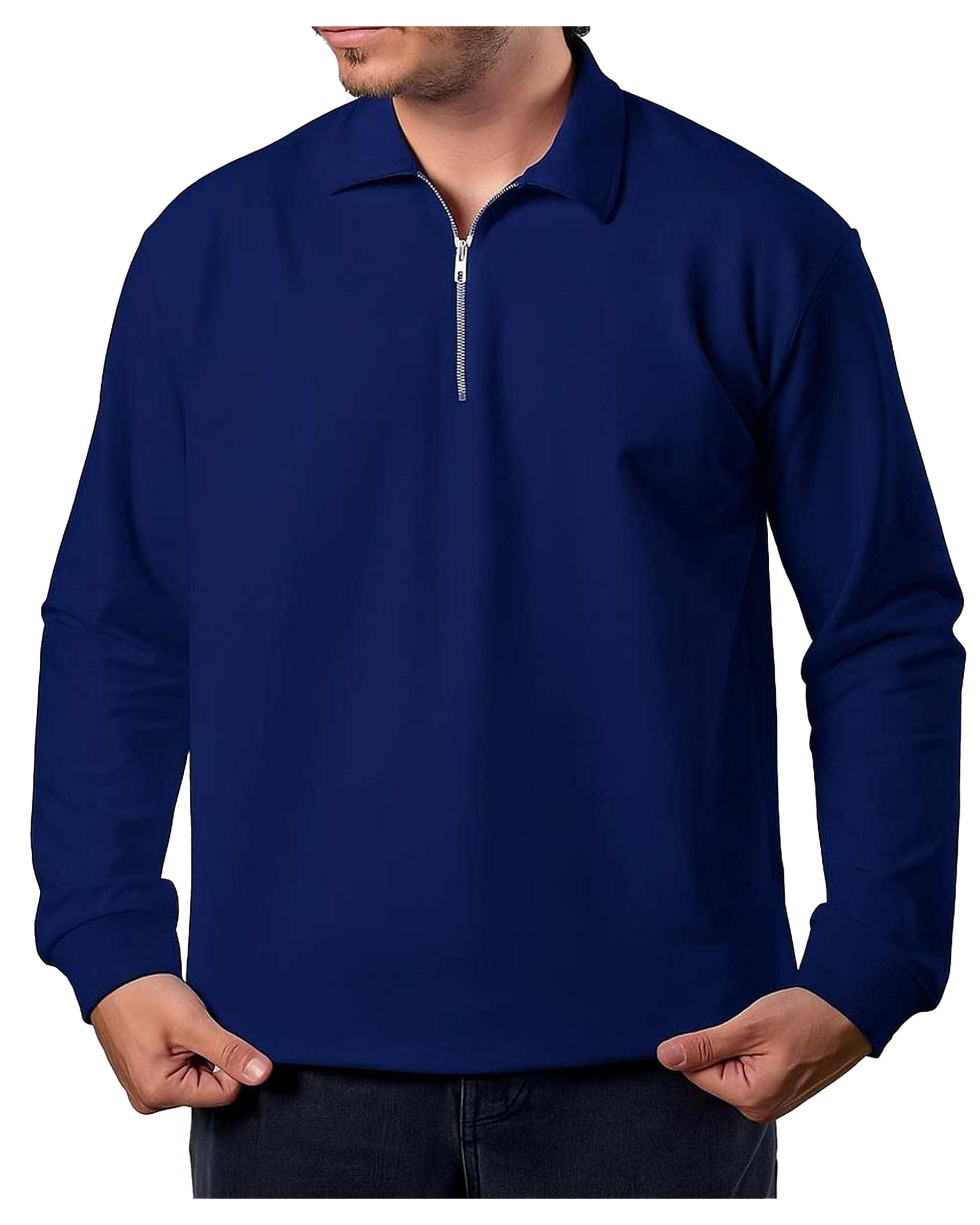 دورس مردانه نیم زیپ سرمه ای دیورسو Diverso کد 4797