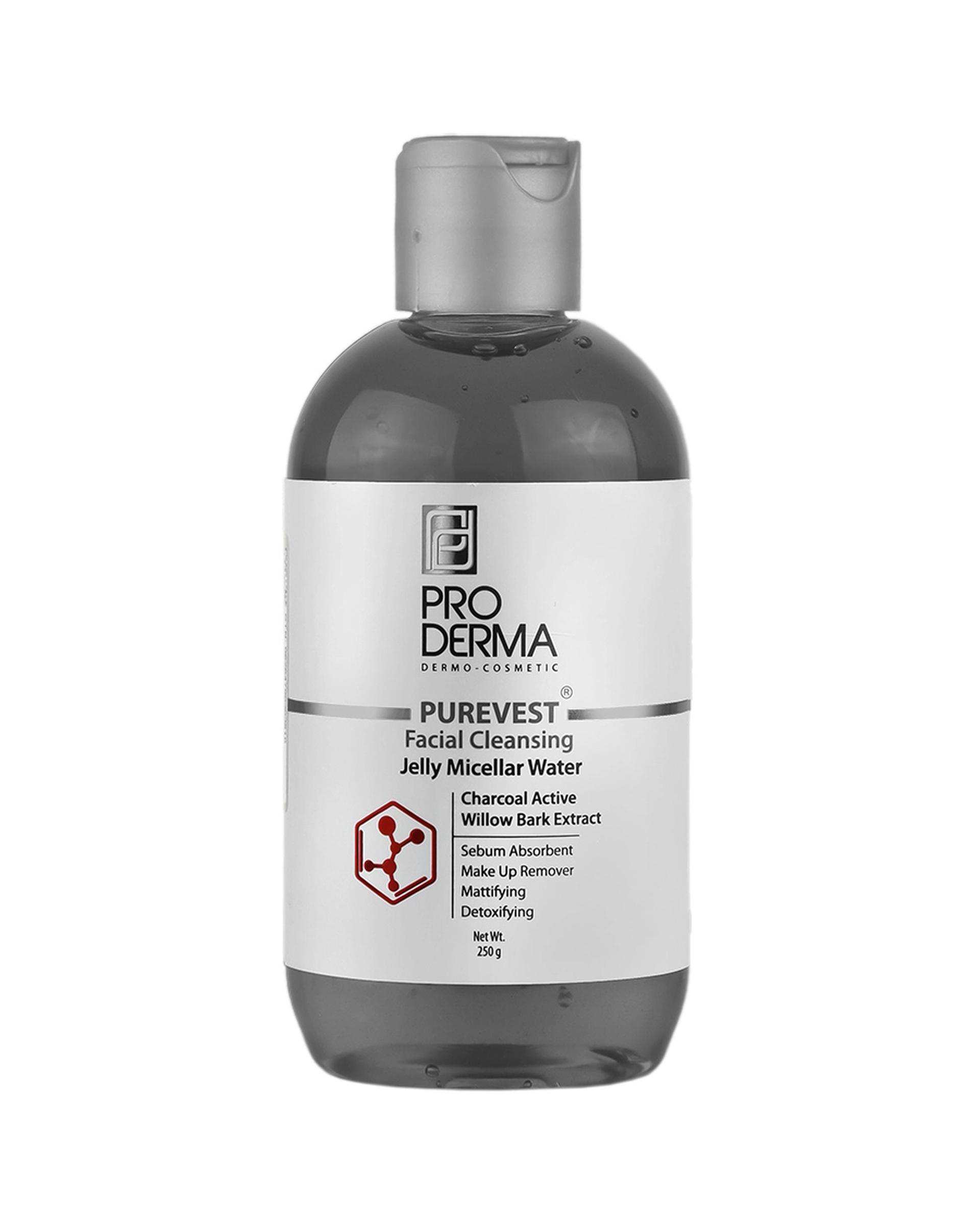 میسلار واتر صورت پرودرما Proderma حاوی زغال فعال حجم 250ml