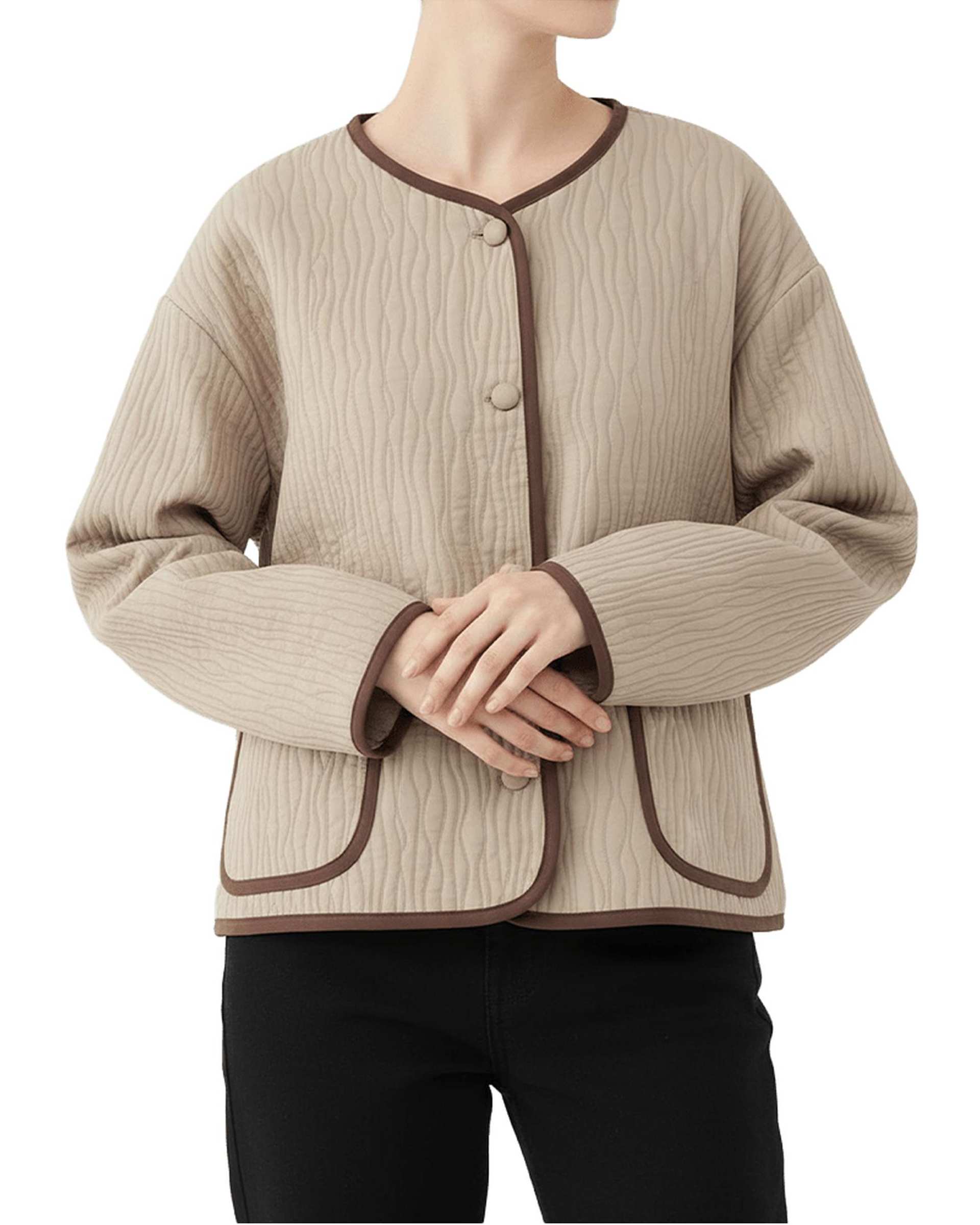 کت زنانه کرم سرژه Serge کد 216649