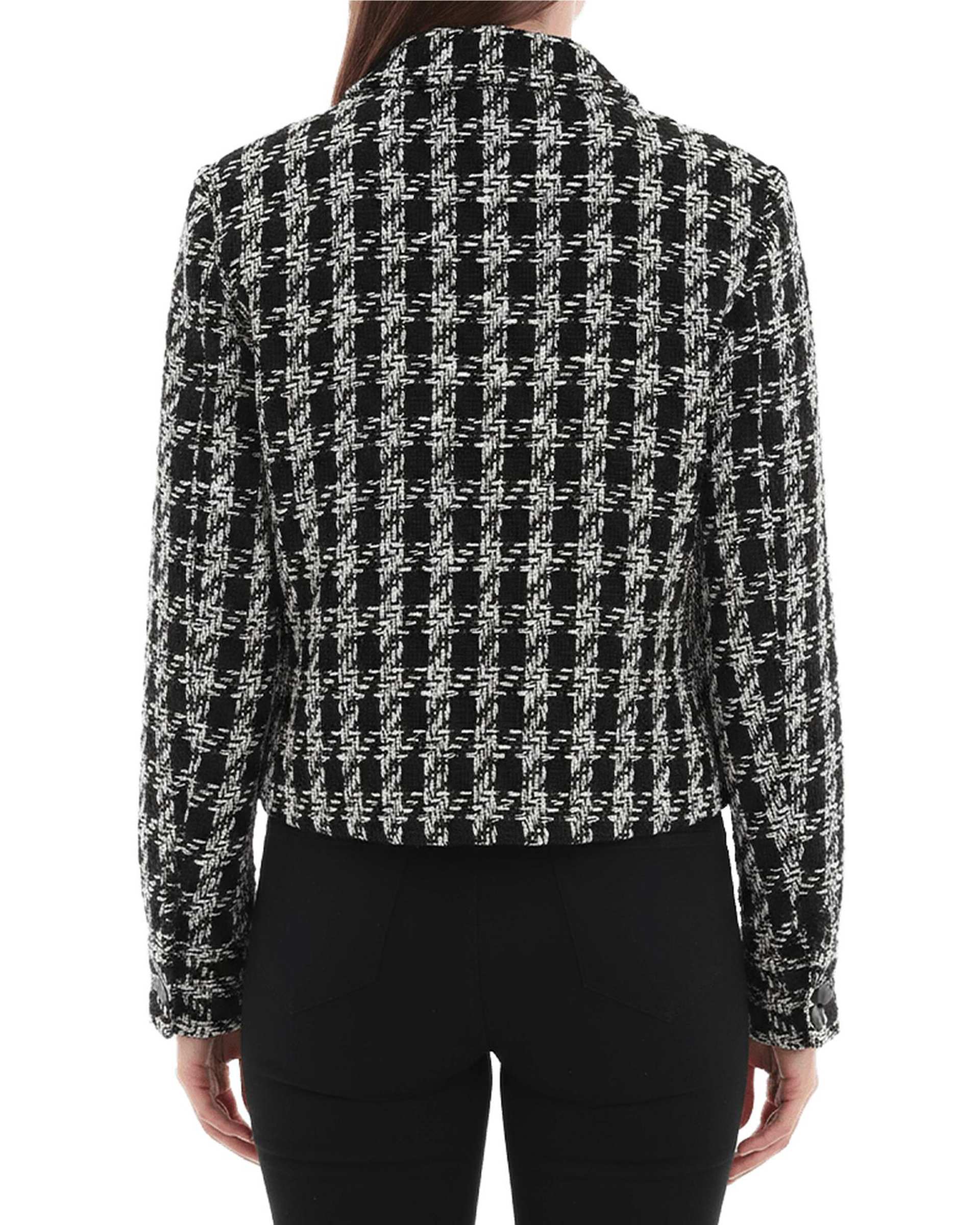 کت زنانه مشکی سفید سرژه Serge کد 212297