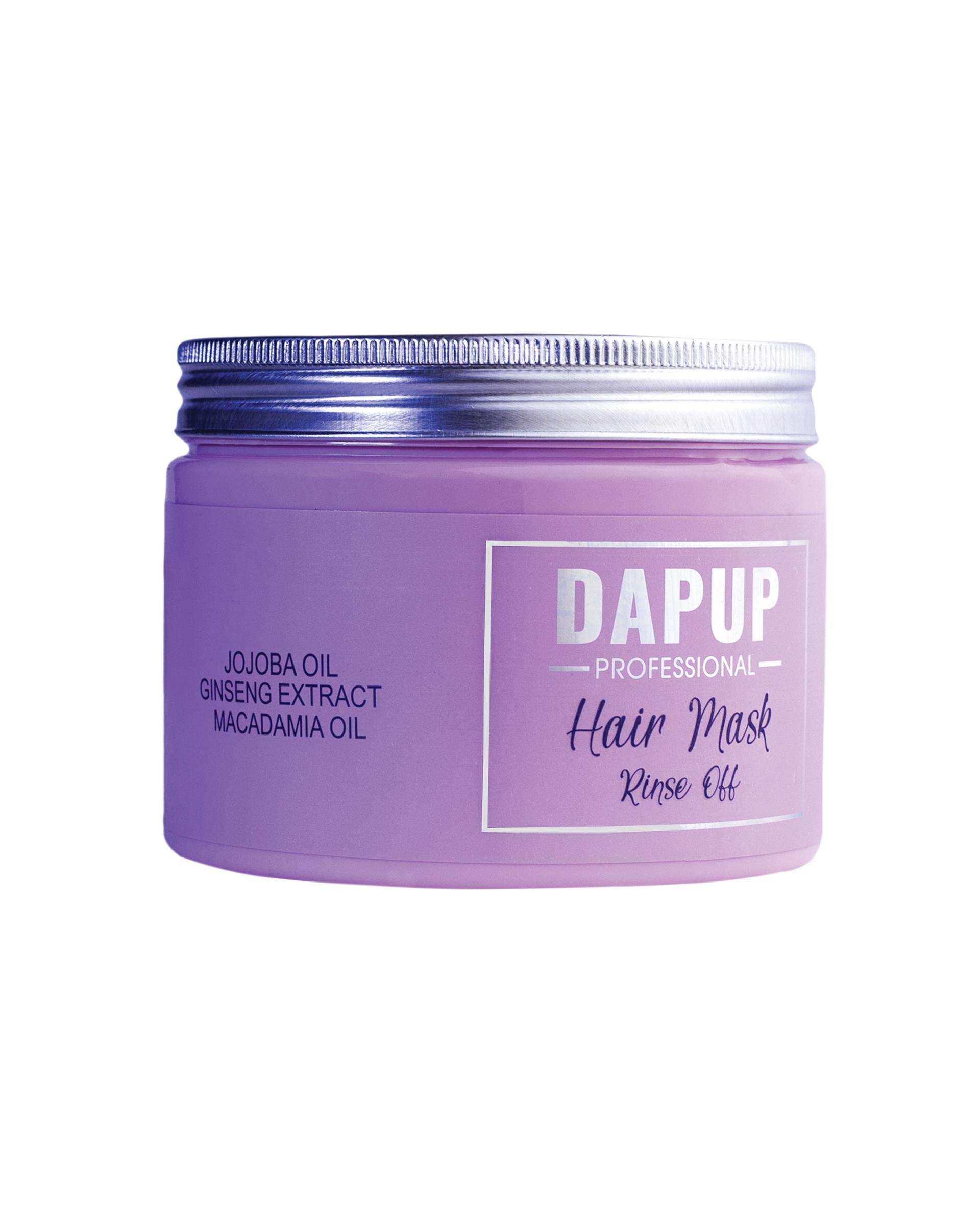 ماسک مو کاسه ای داخل حمام دپاپ Dapup حاوی جوجوبا و جینسینگ حجم 500ml