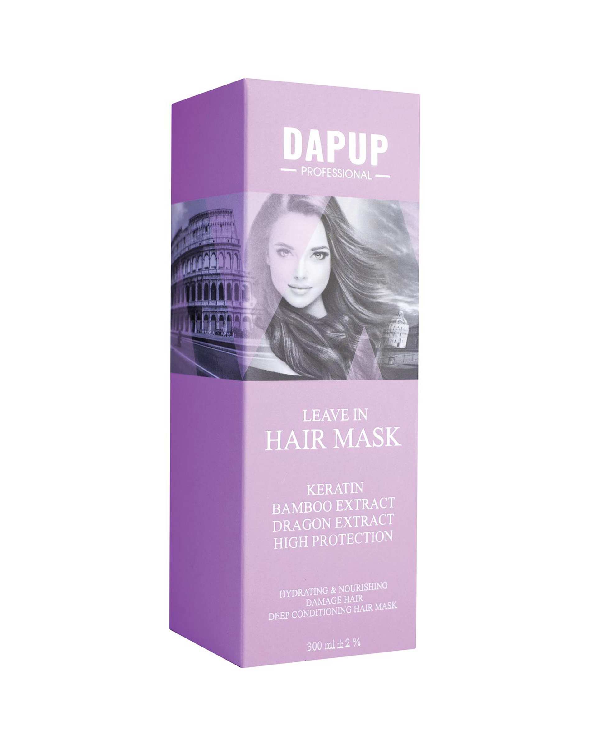 ماسک نرم کننده مو بدون آبکشی دپاپ Dapup حاوی کراتین و عصاره بامبو حجم 300ml