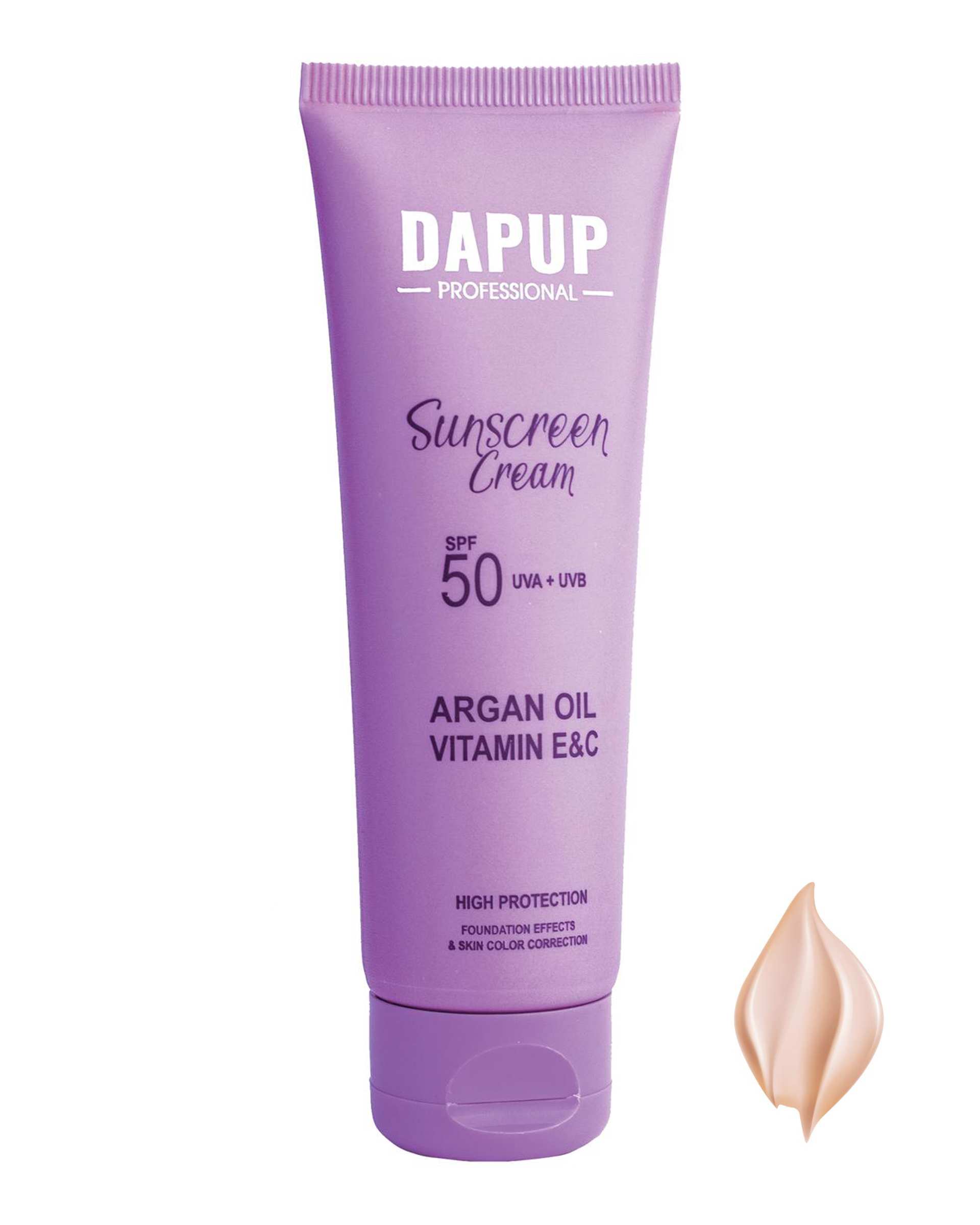 کرم ضد آفتاب رنگی SPF 50 دپاپ Dapup حجم 50ml شماره 02